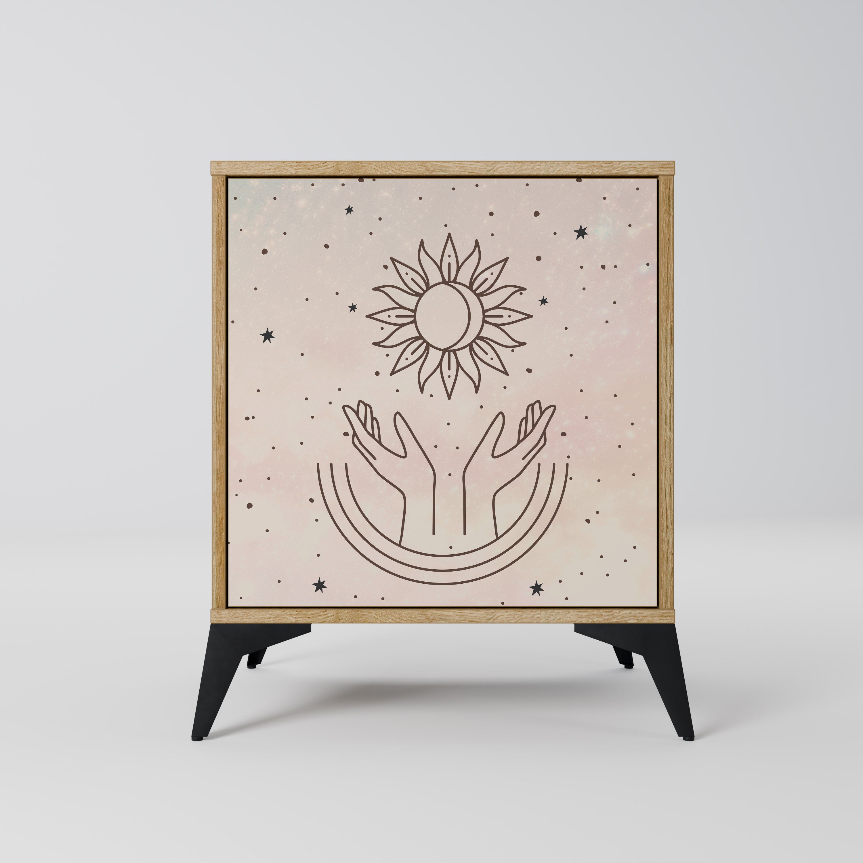 DELICATE BEAUTY Komoda 1-drzwiowa korpus Dąb Riva