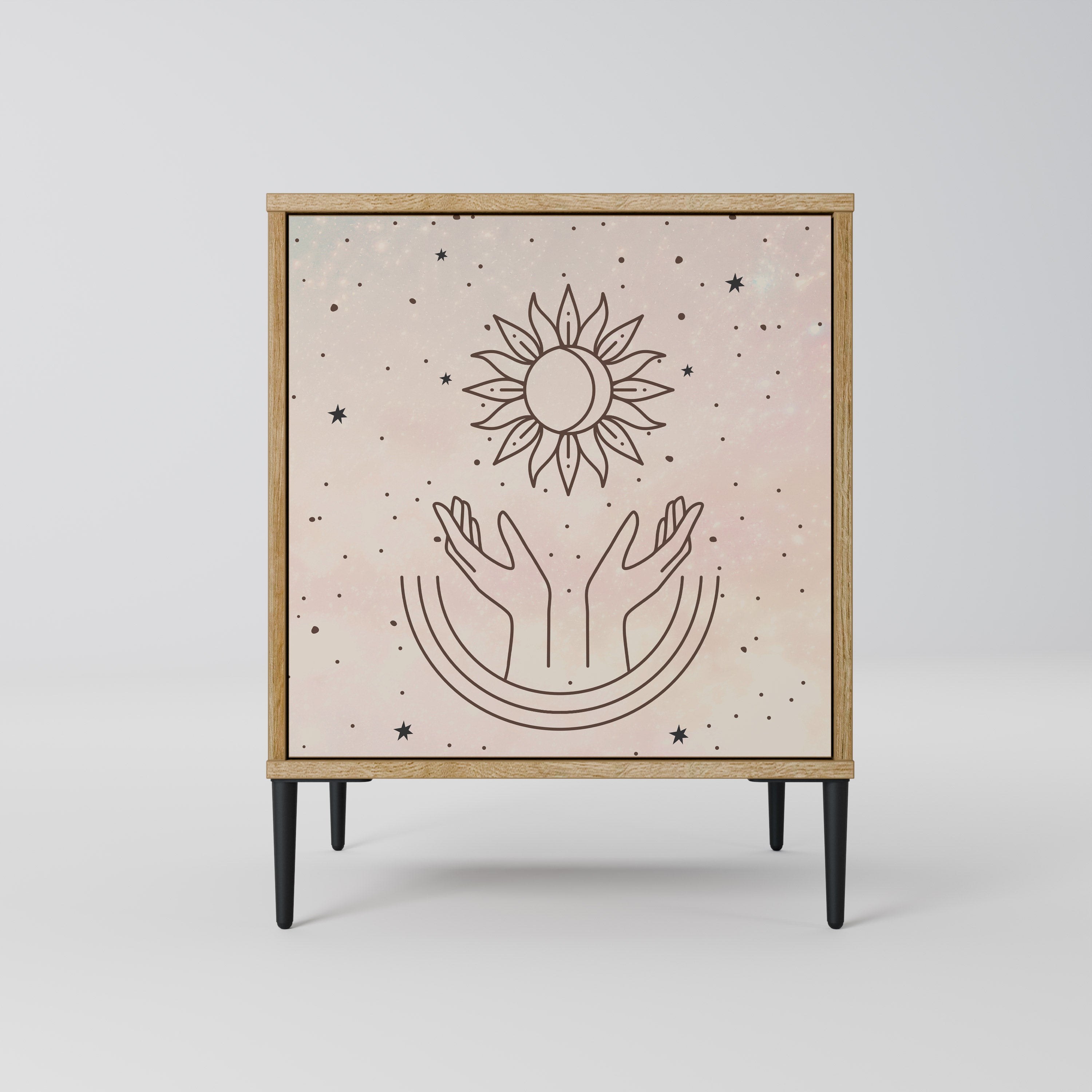 DELICATE BEAUTY Komoda 1-drzwiowa korpus Dąb Riva