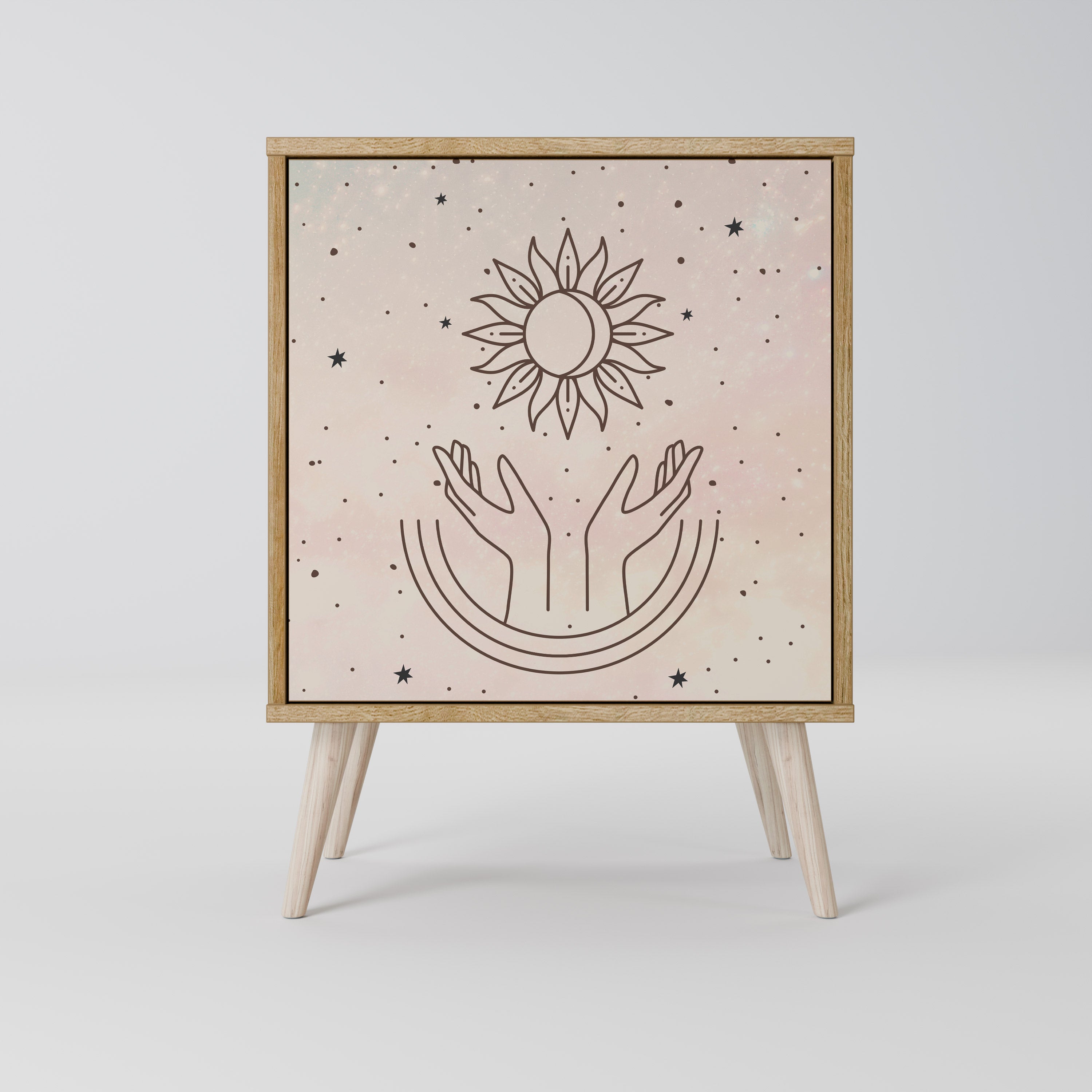 DELICATE BEAUTY Komoda 1-drzwiowa korpus Dąb Riva