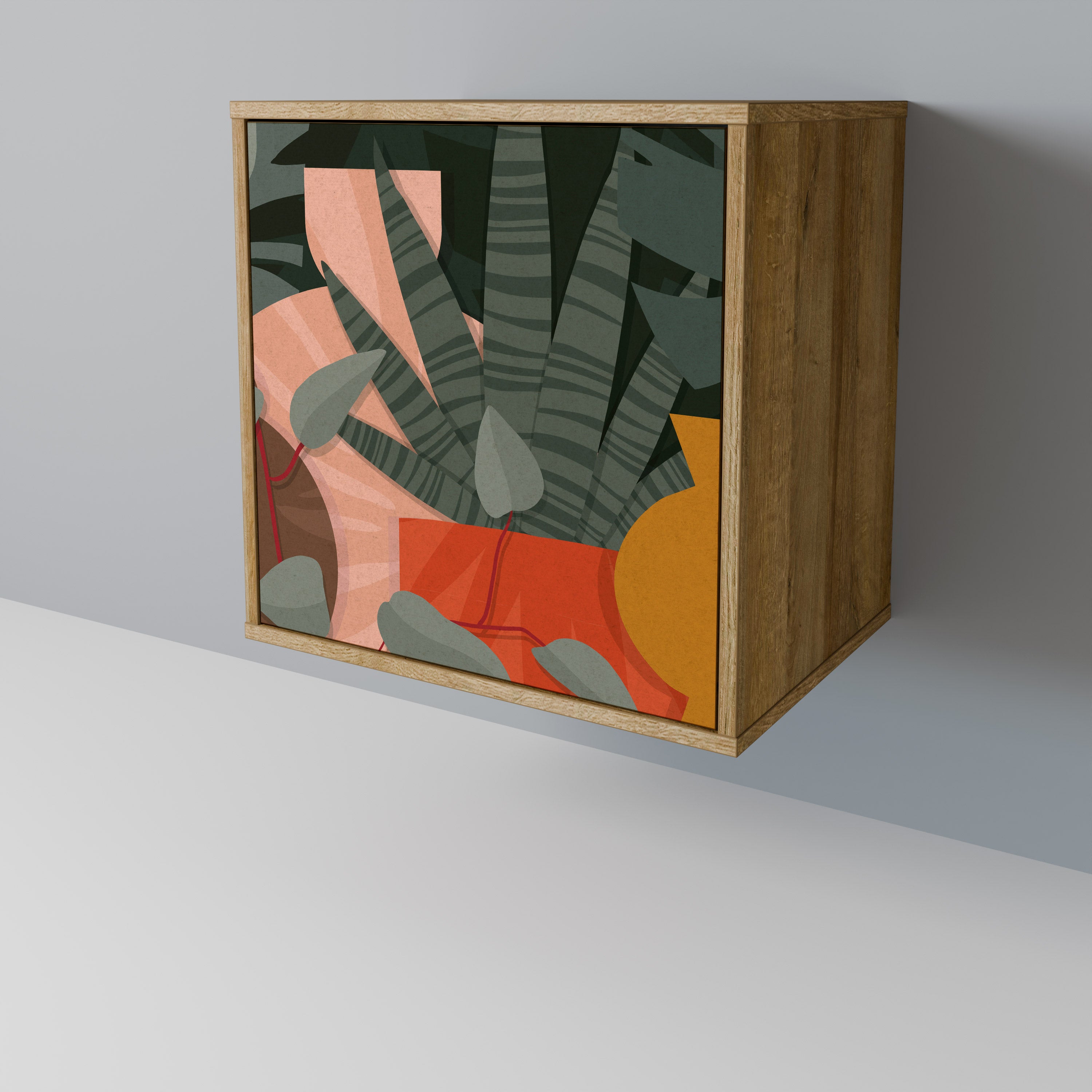 TROPICAL COMPOSITION Komoda 1-drzwiowa korpus Dąb Riva