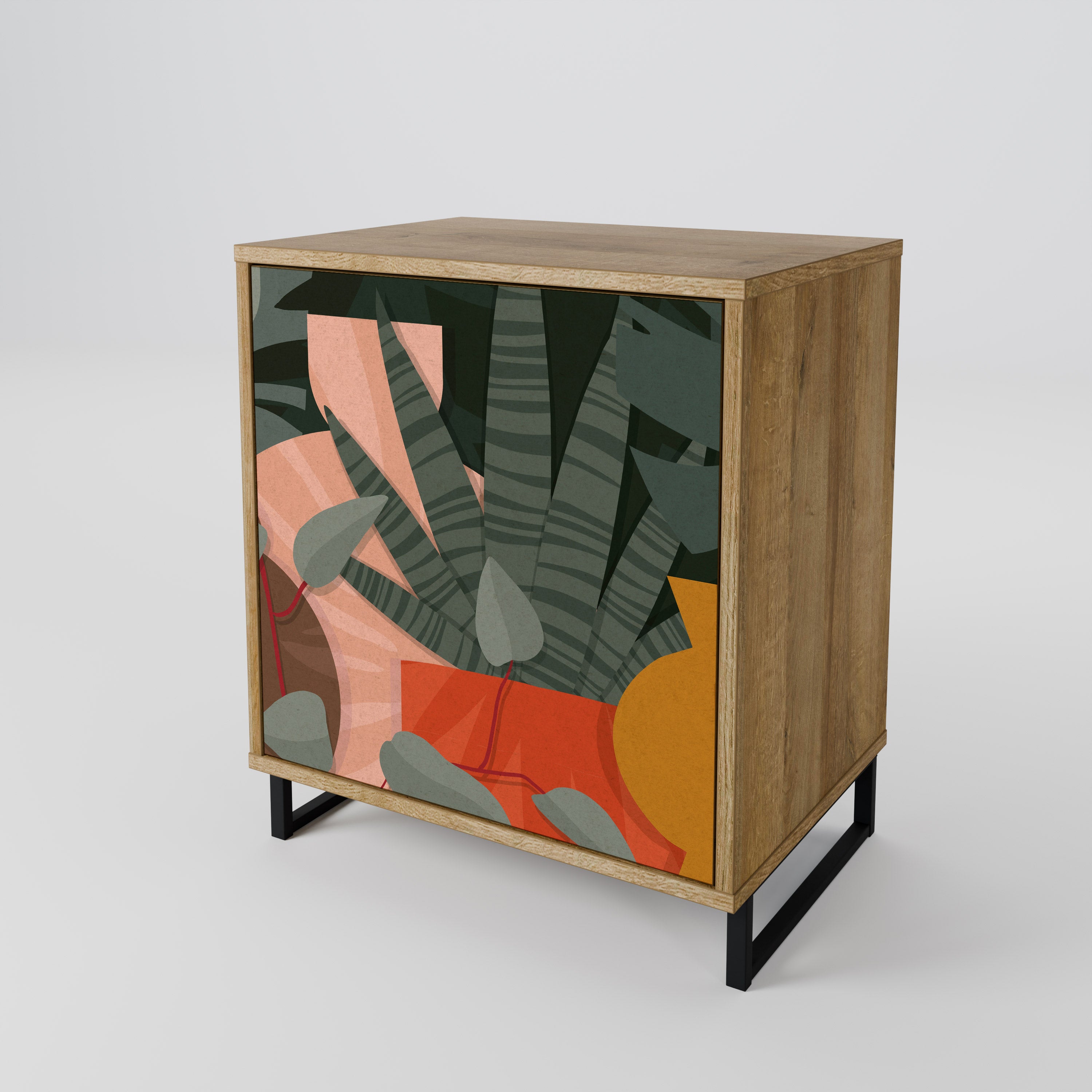 TROPICAL COMPOSITION Komoda 1-drzwiowa korpus Dąb Riva