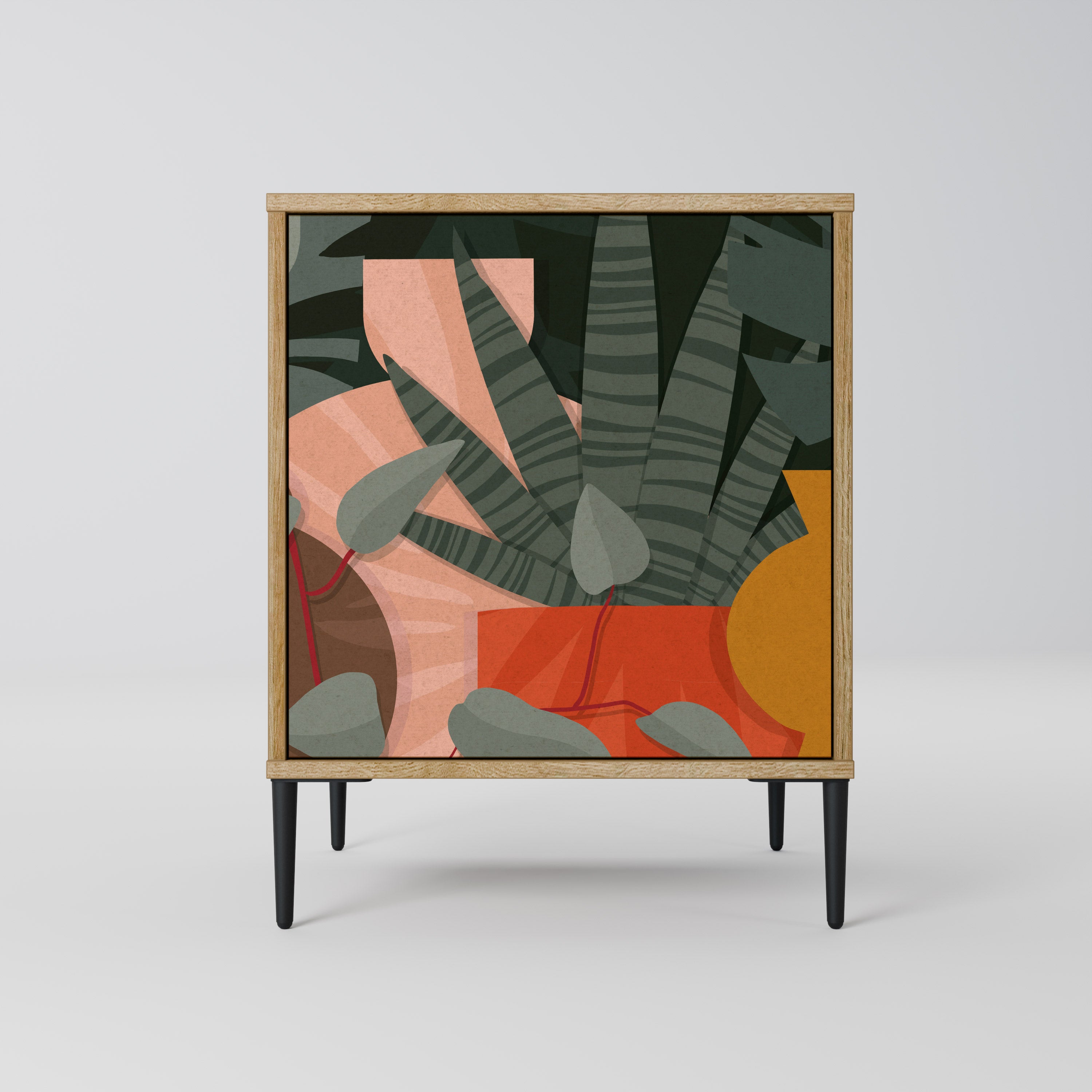 TROPICAL COMPOSITION Komoda 1-drzwiowa korpus Dąb Riva