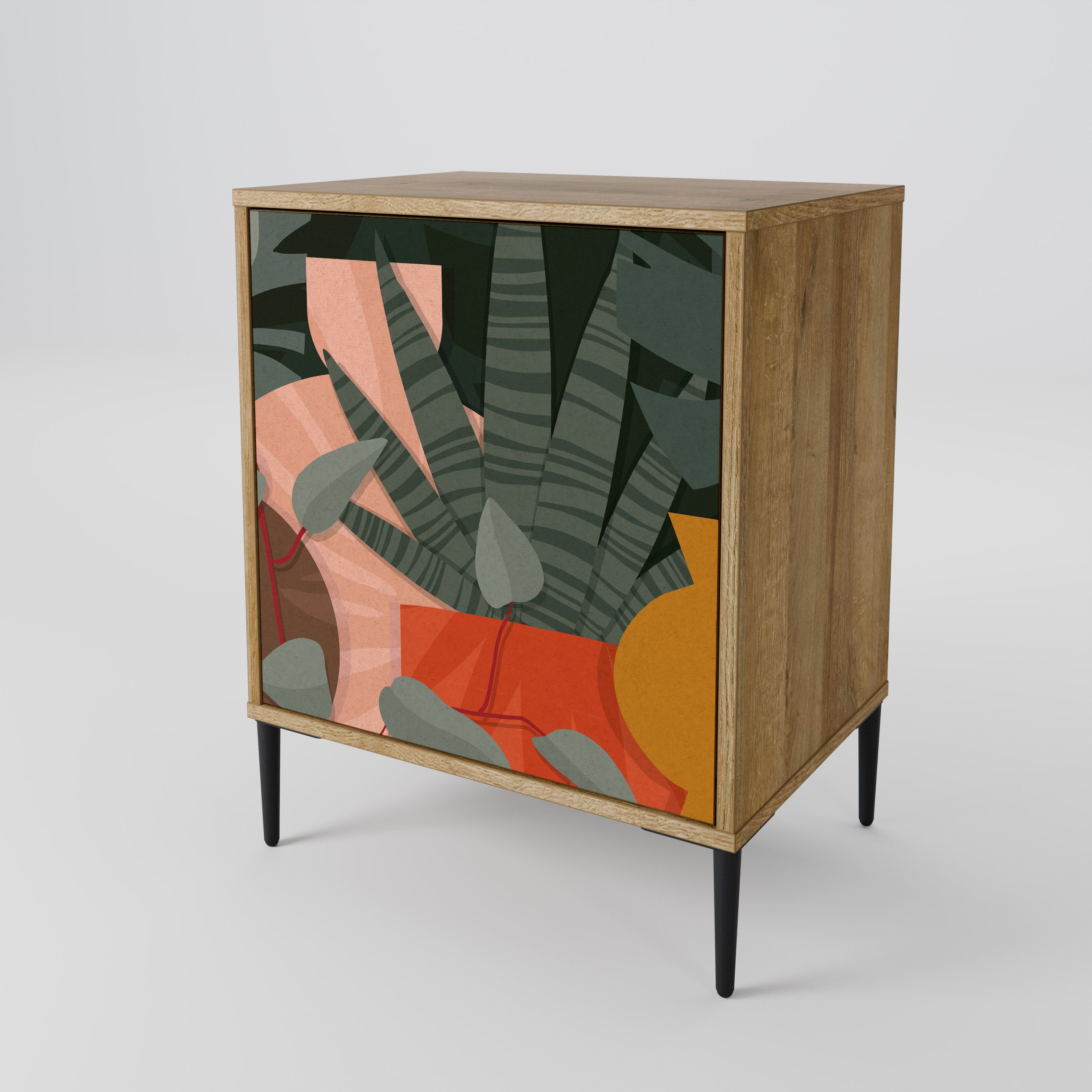 TROPICAL COMPOSITION Komoda 1-drzwiowa korpus Dąb Riva