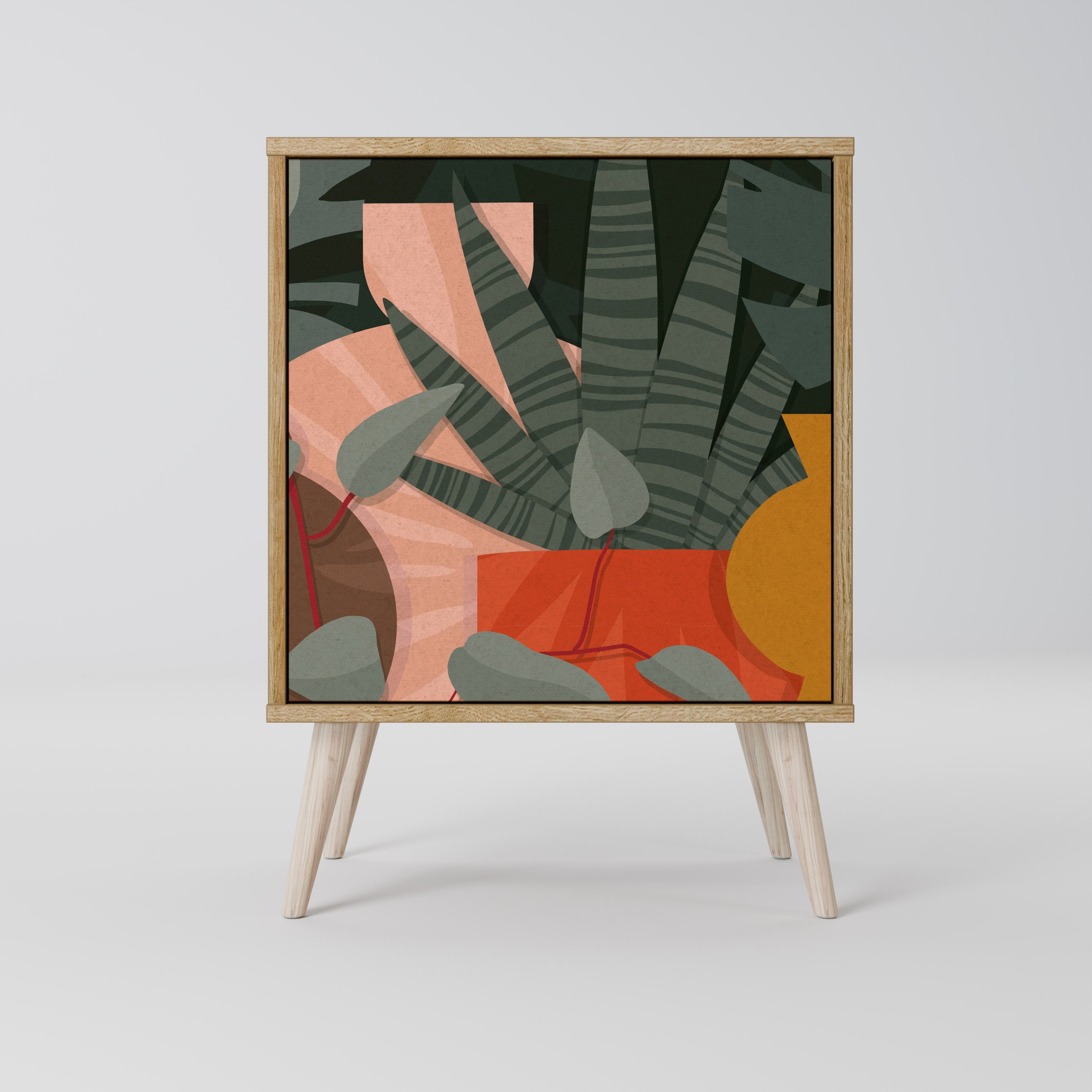 TROPICAL COMPOSITION Komoda 1-drzwiowa korpus Dąb Riva