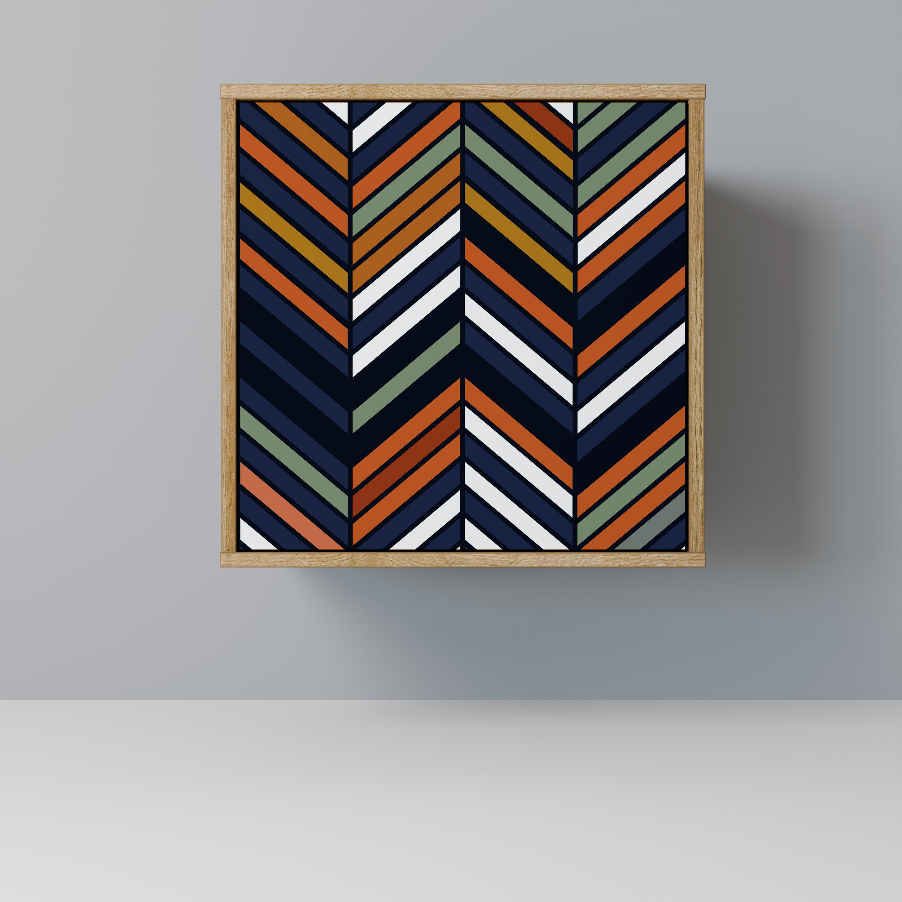 VIBRANT PATCHWORK Komoda 1-drzwiowa korpus Dąb Riva