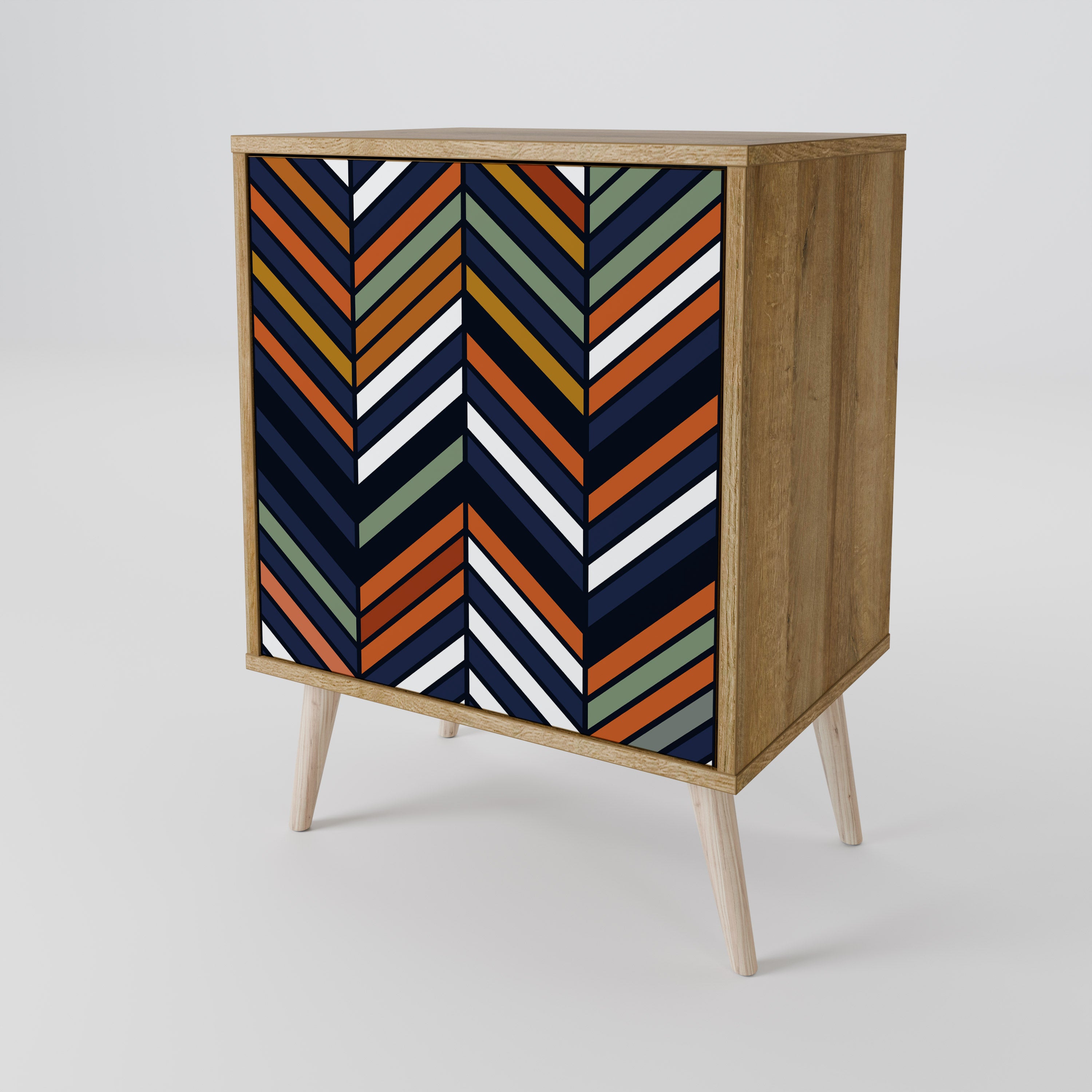 VIBRANT PATCHWORK Komoda 1-drzwiowa korpus Dąb Riva