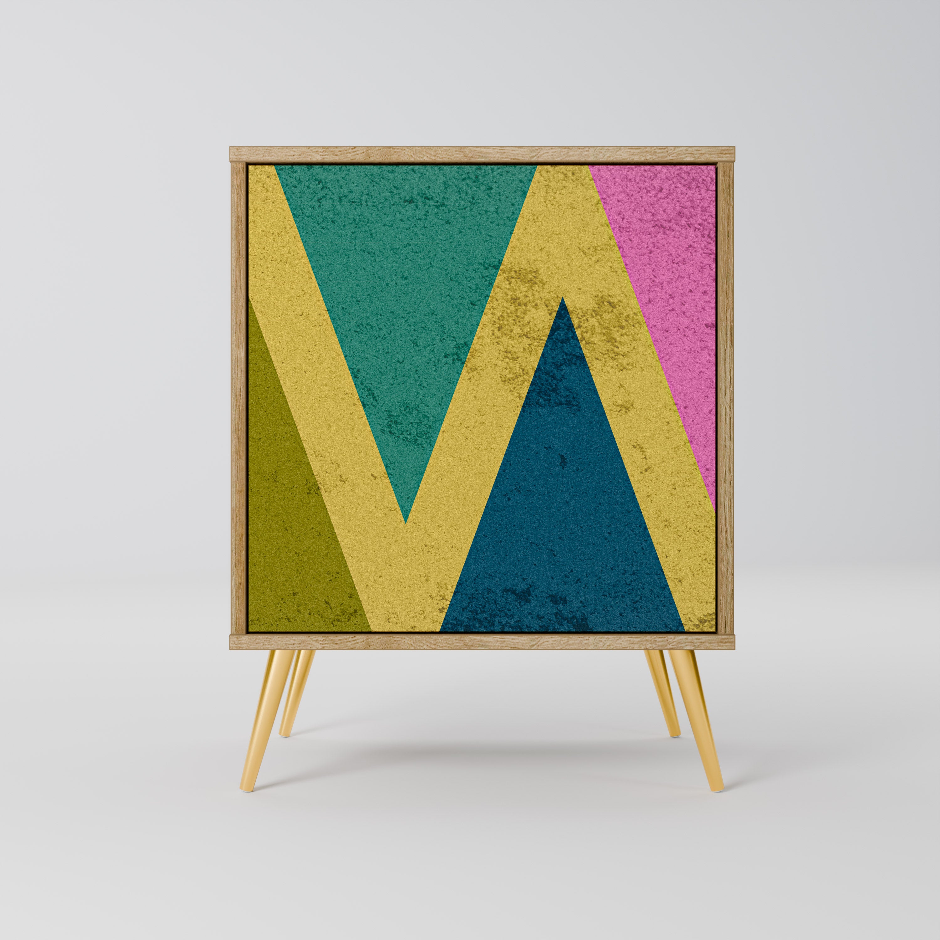 COLORFUL TRIANGLES Komoda 1-drzwiowa korpus Dąb Riva