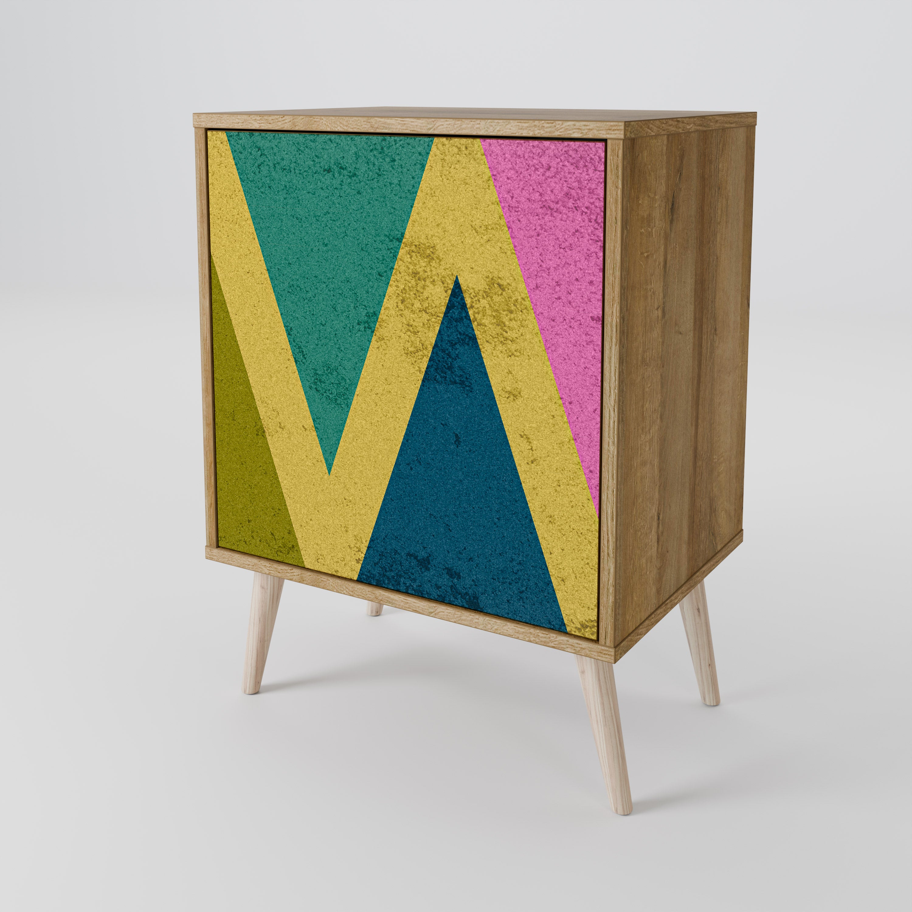 COLORFUL TRIANGLES Komoda 1-drzwiowa korpus Dąb Riva