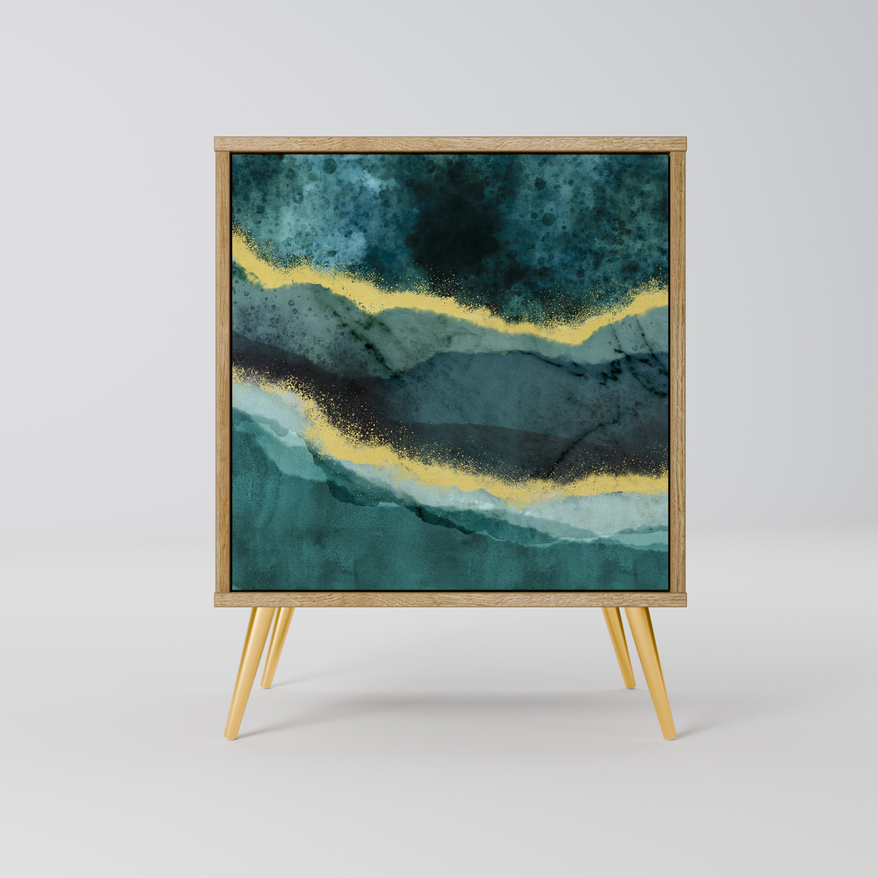 GOLDRUSH ODYSSEY Komoda 1-drzwiowa korpus Dąb Riva