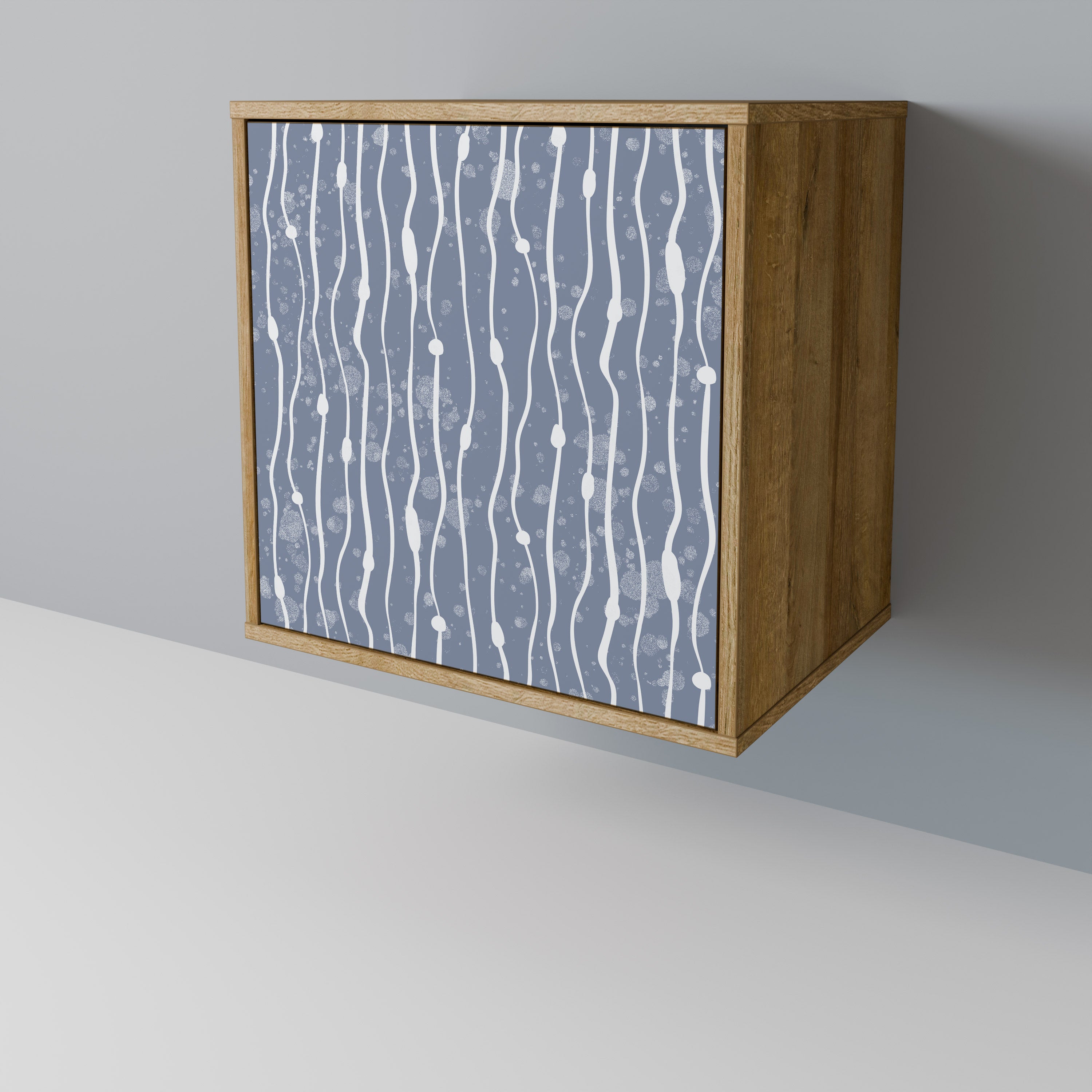 GRAPHITE RAIN Komoda 1-drzwiowa korpus Dąb Riva