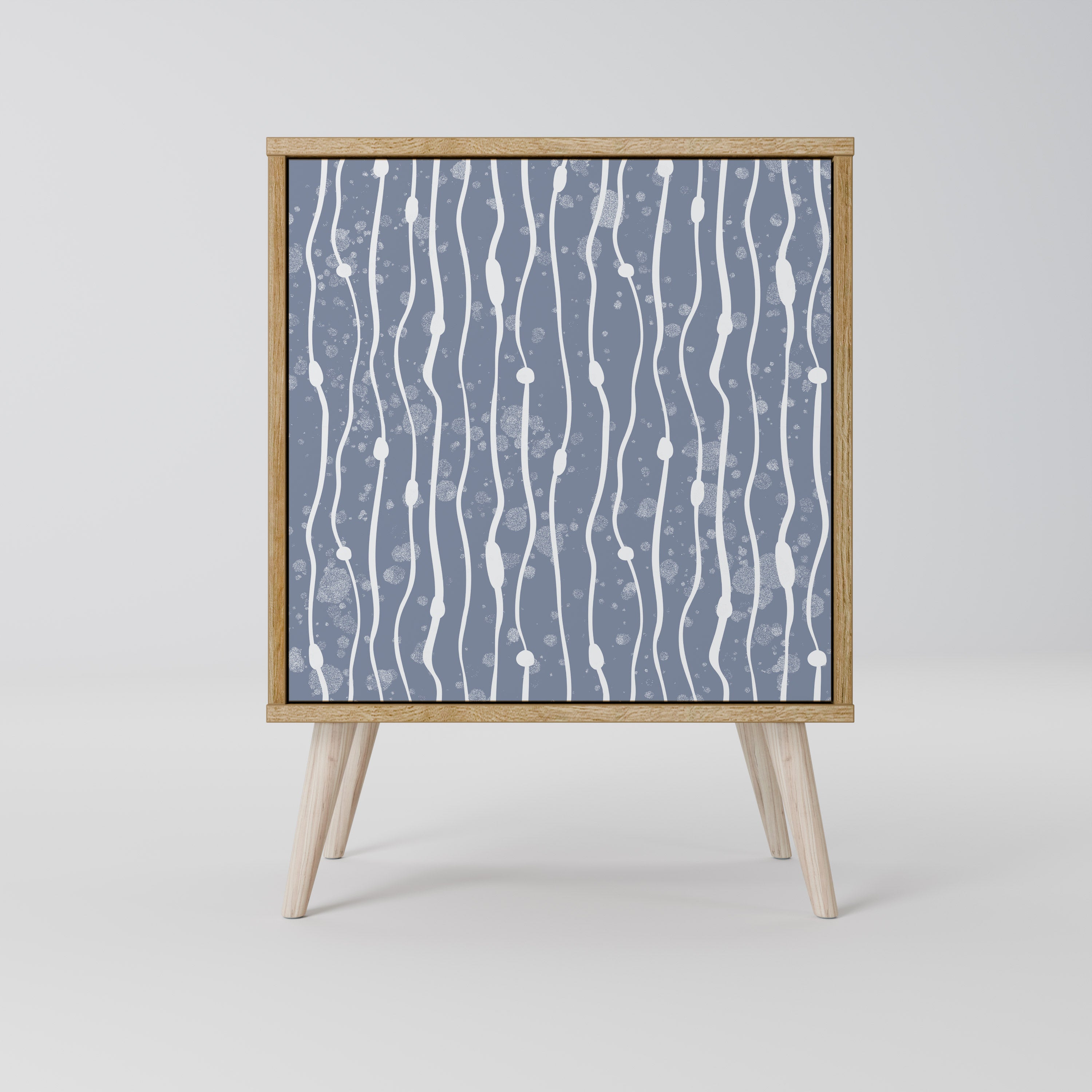 GRAPHITE RAIN Komoda 1-drzwiowa korpus Dąb Riva