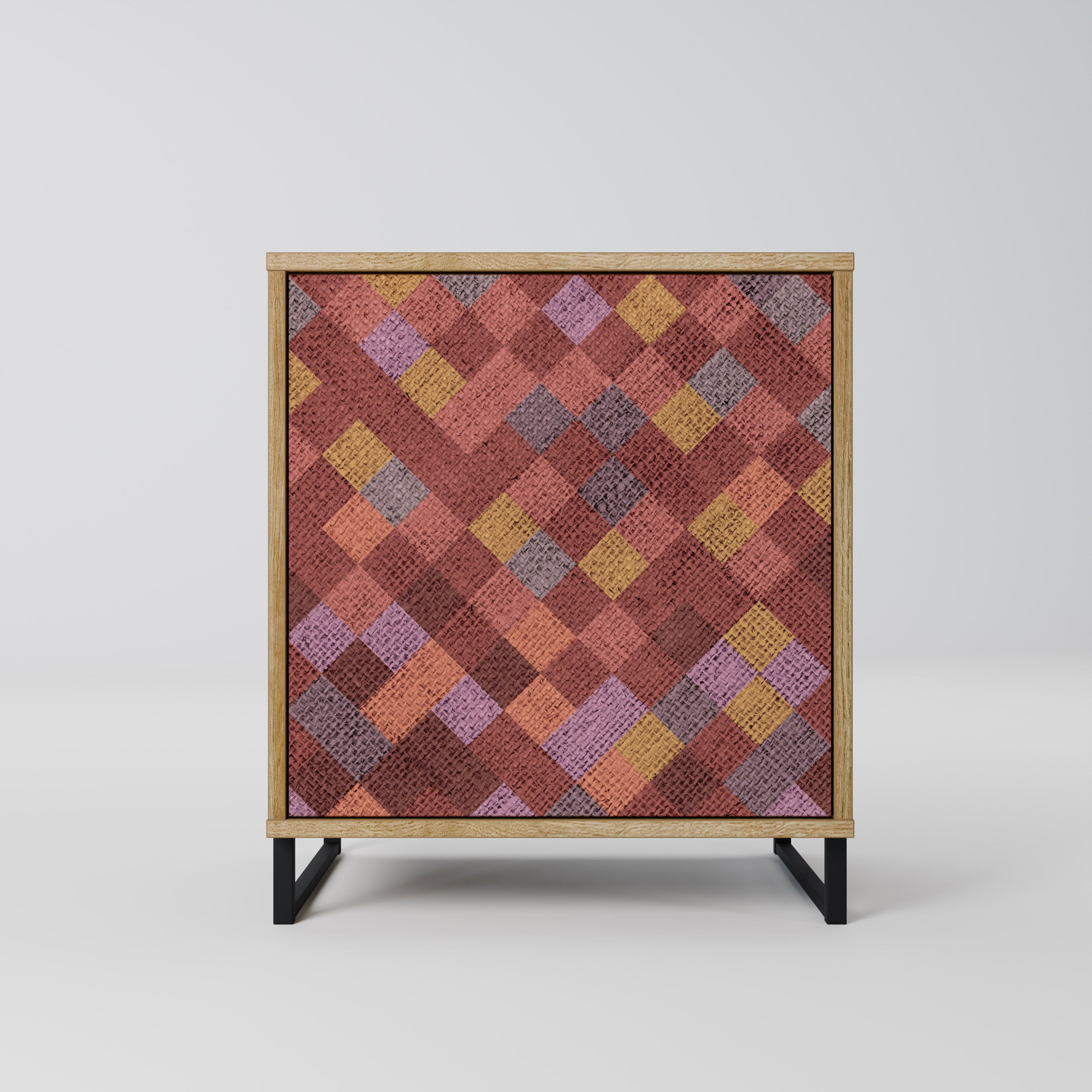 PAINTED SQUARES Komoda 1-drzwiowa korpus Dąb Riva