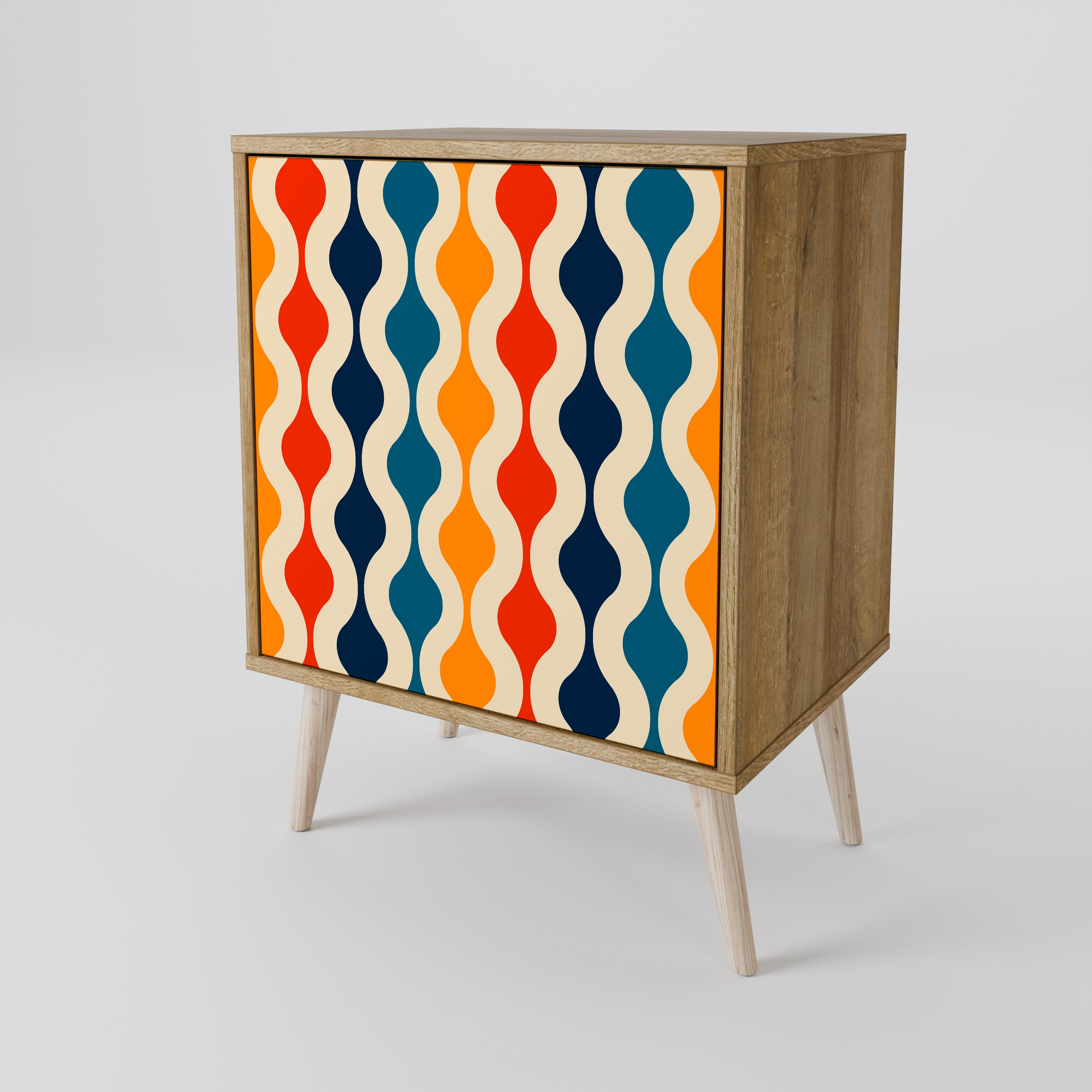 COLORFUL NOSTALGIA Komoda 1-drzwiowa korpus Dąb Riva
