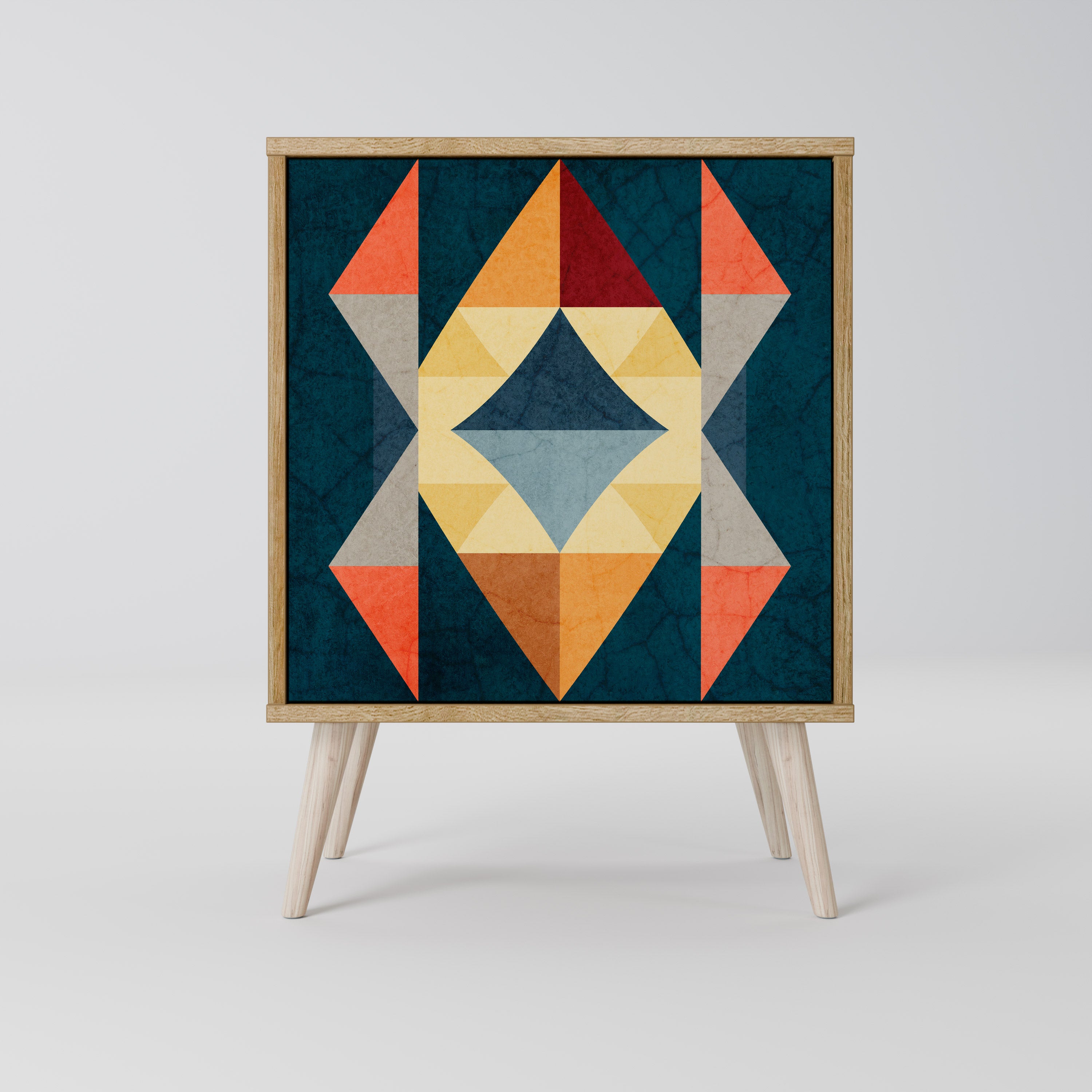 CRACKED ILLUSION Komoda 1-drzwiowa korpus Dąb Riva