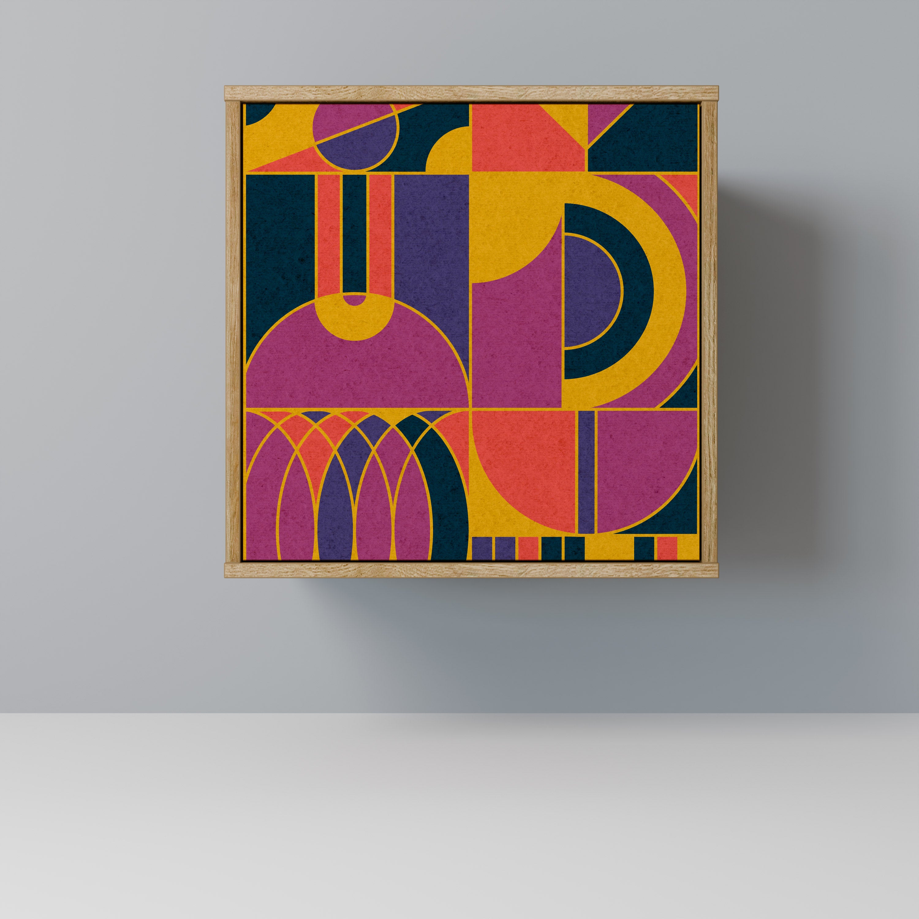 ELECTRIC PATTERNS Komoda 1-drzwiowa korpus Dąb Riva