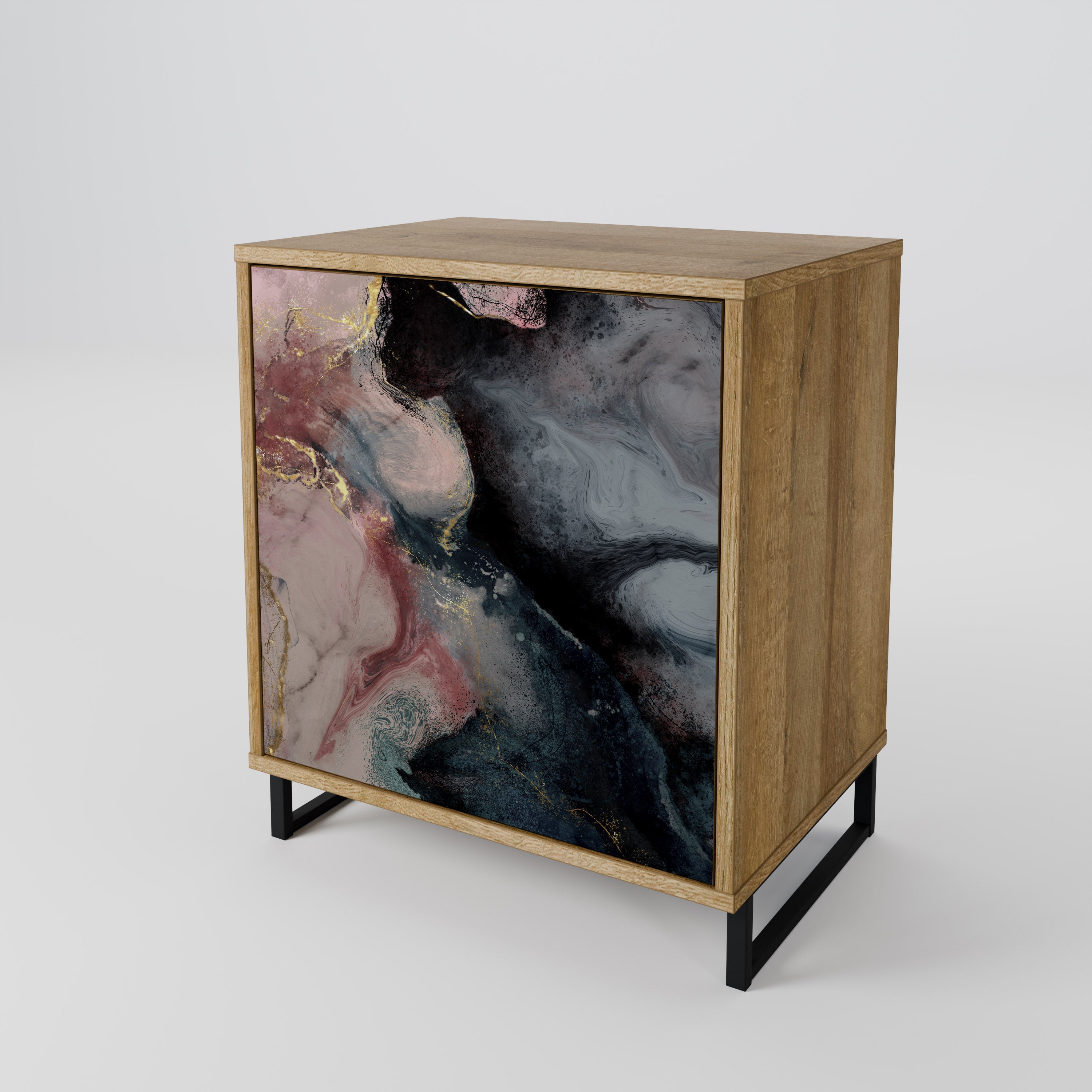 GILDED SWIRLS Komoda 1-drzwiowa korpus Dąb Riva