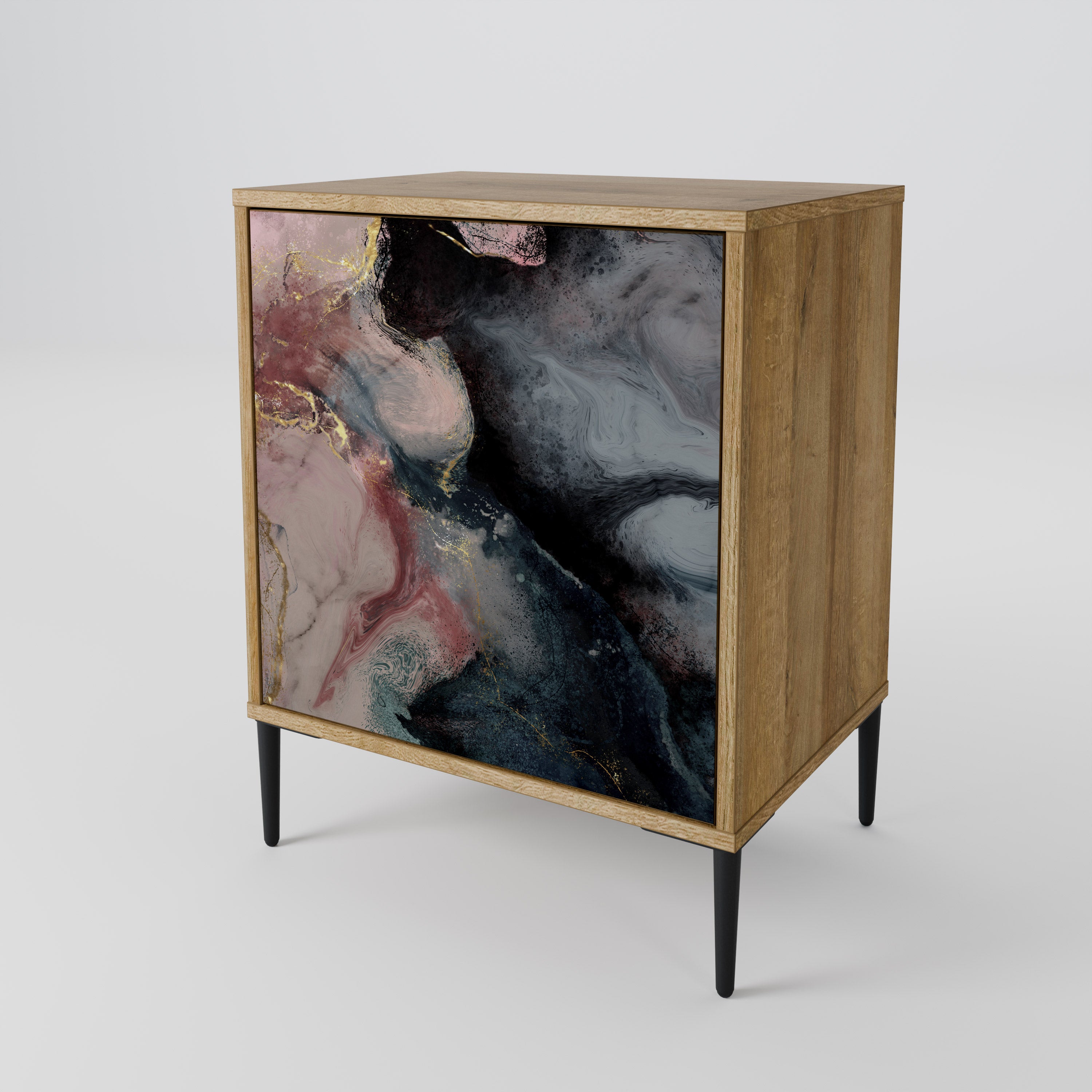 GILDED SWIRLS Komoda 1-drzwiowa korpus Dąb Riva