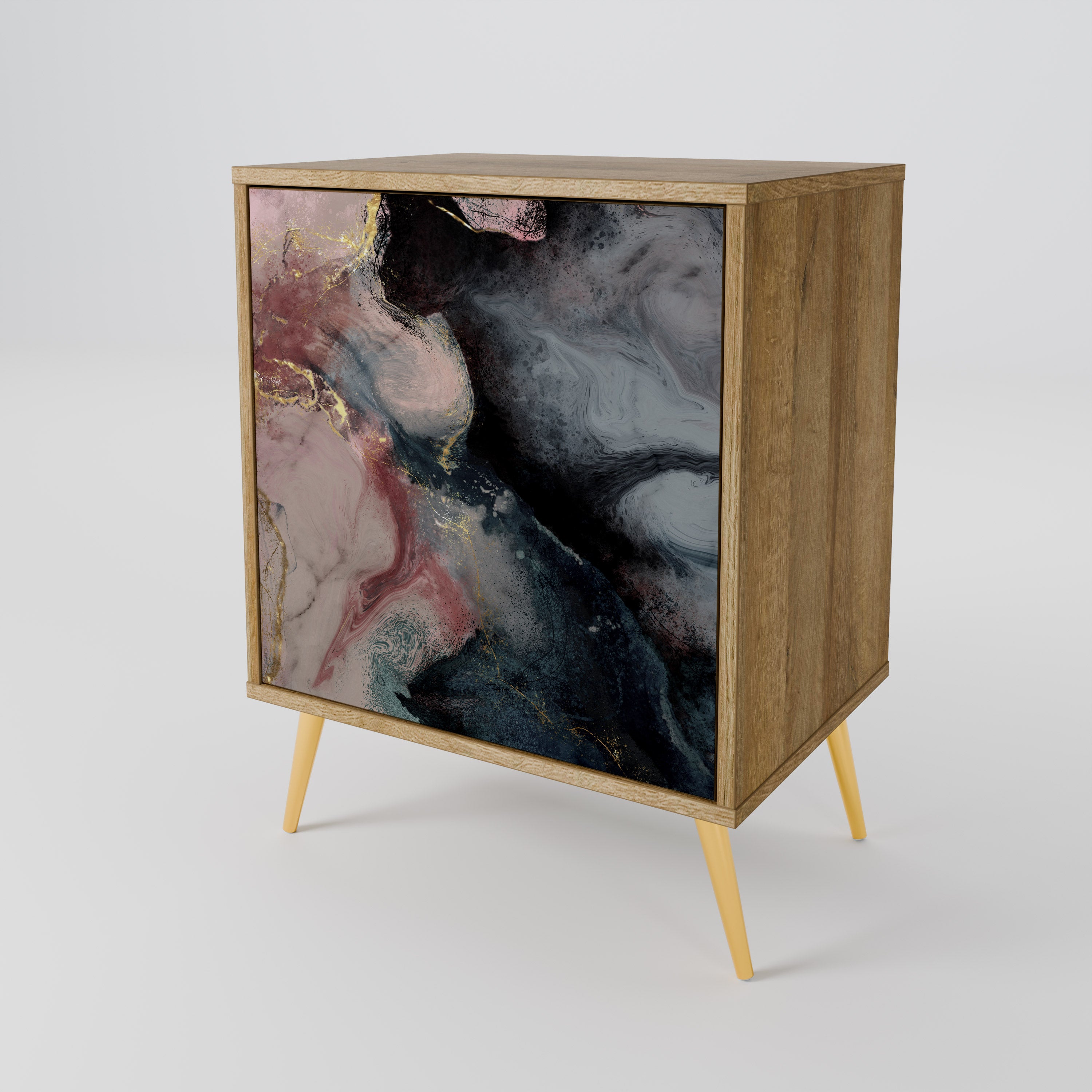 GILDED SWIRLS Komoda 1-drzwiowa korpus Dąb Riva