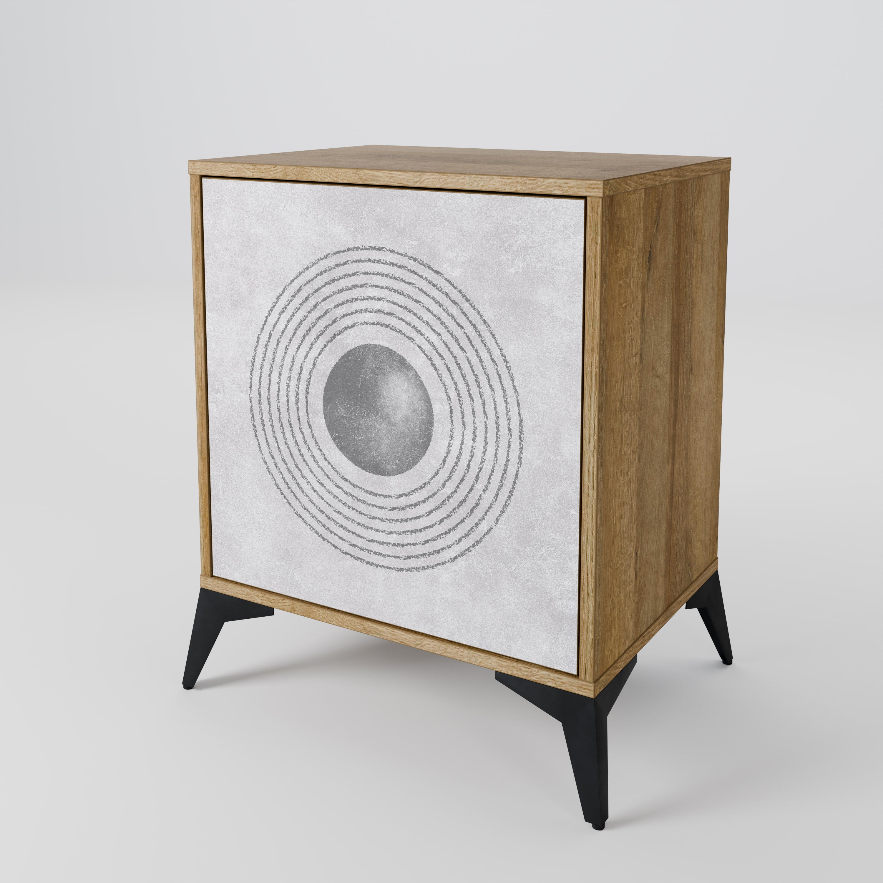 SOLID CIRCLES Komoda 1-drzwiowa korpus Dąb Riva