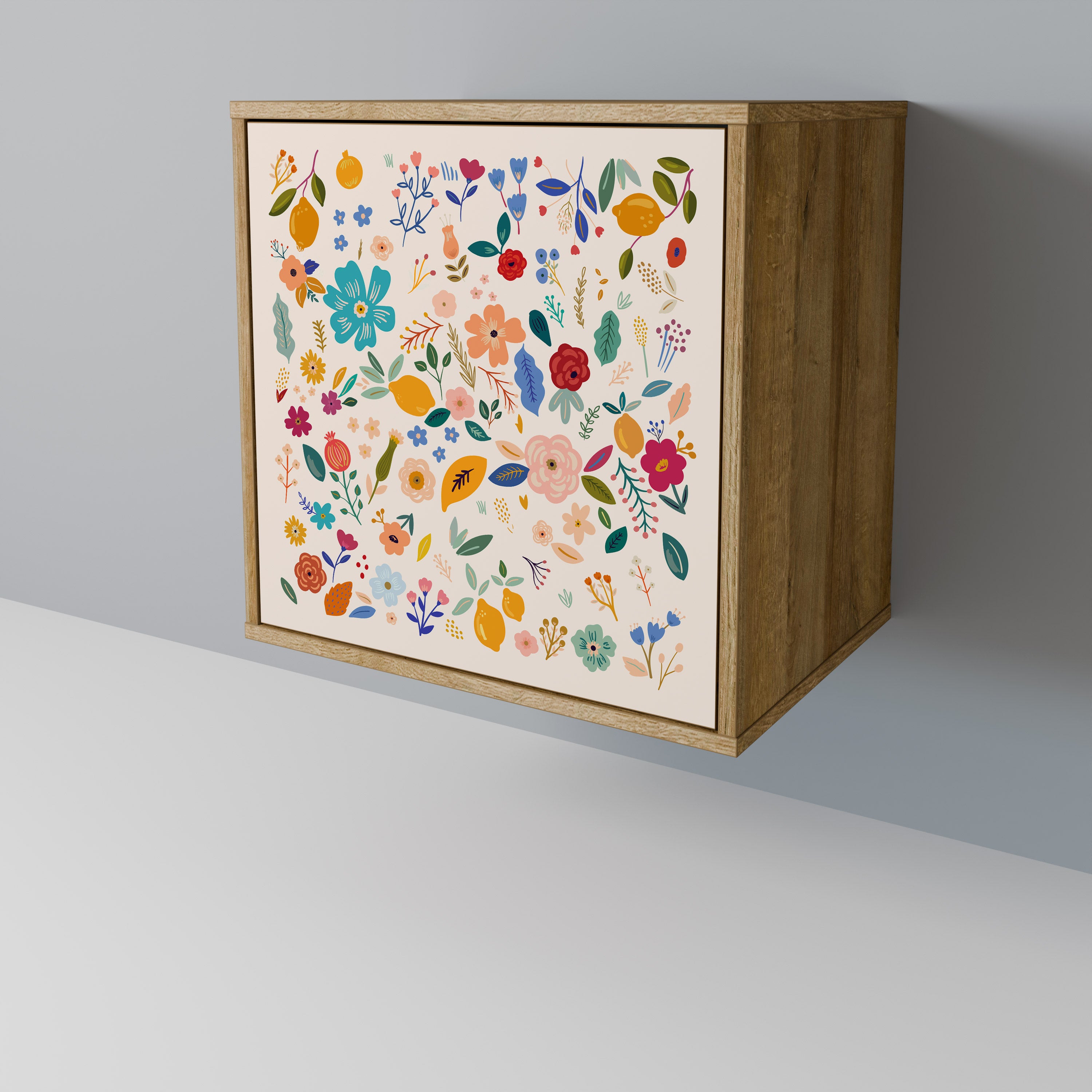 FLORAL COMBINATION Komoda 1-drzwiowa korpus Dąb Riva