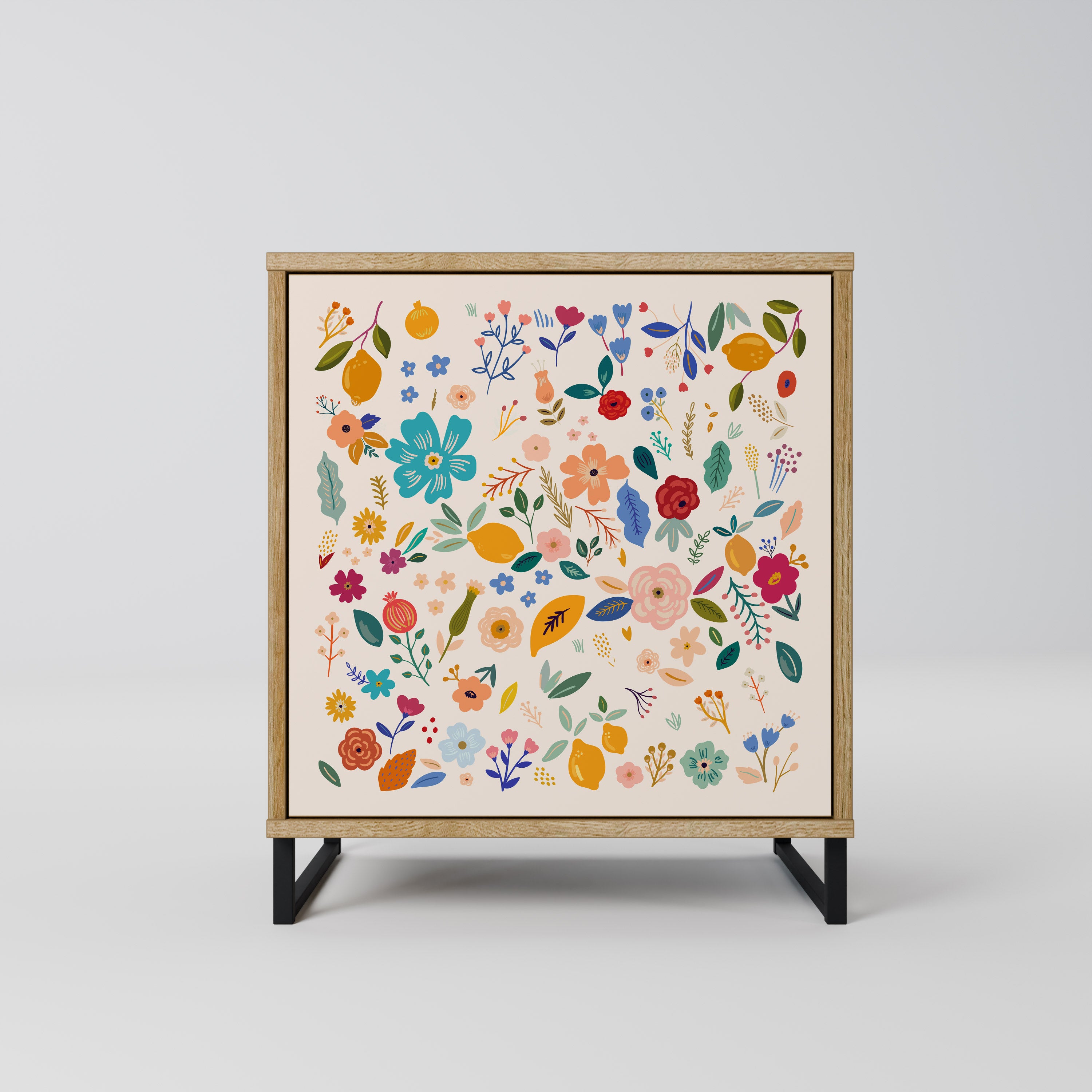 FLORAL COMBINATION Komoda 1-drzwiowa korpus Dąb Riva