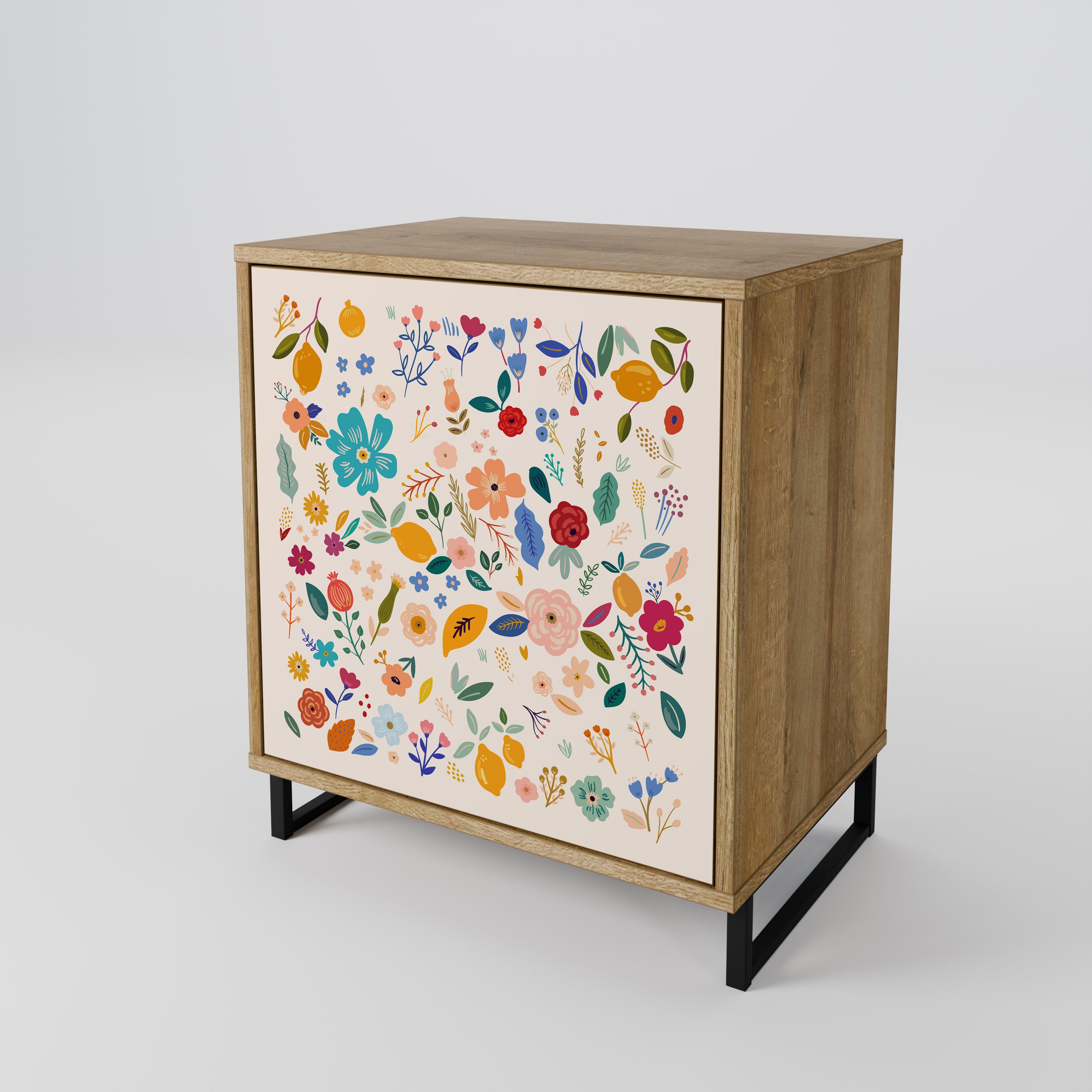 FLORAL COMBINATION Komoda 1-drzwiowa korpus Dąb Riva