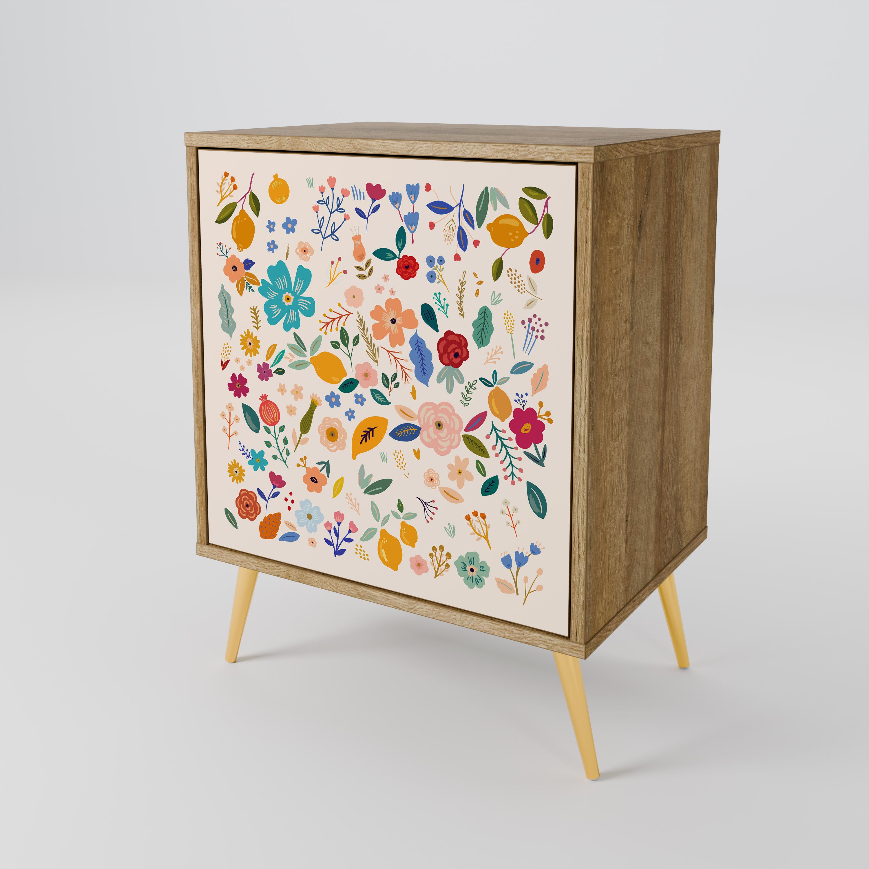 FLORAL COMBINATION Komoda 1-drzwiowa korpus Dąb Riva
