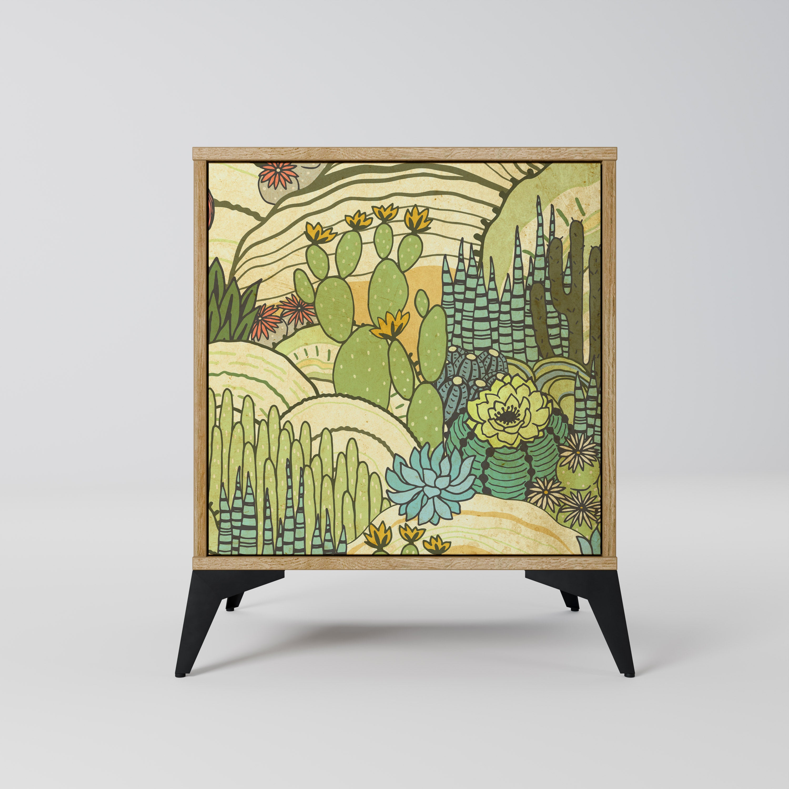 SUCCULENTS KALEIDOSCOPE Komoda 1-drzwiowa korpus Dąb Riva