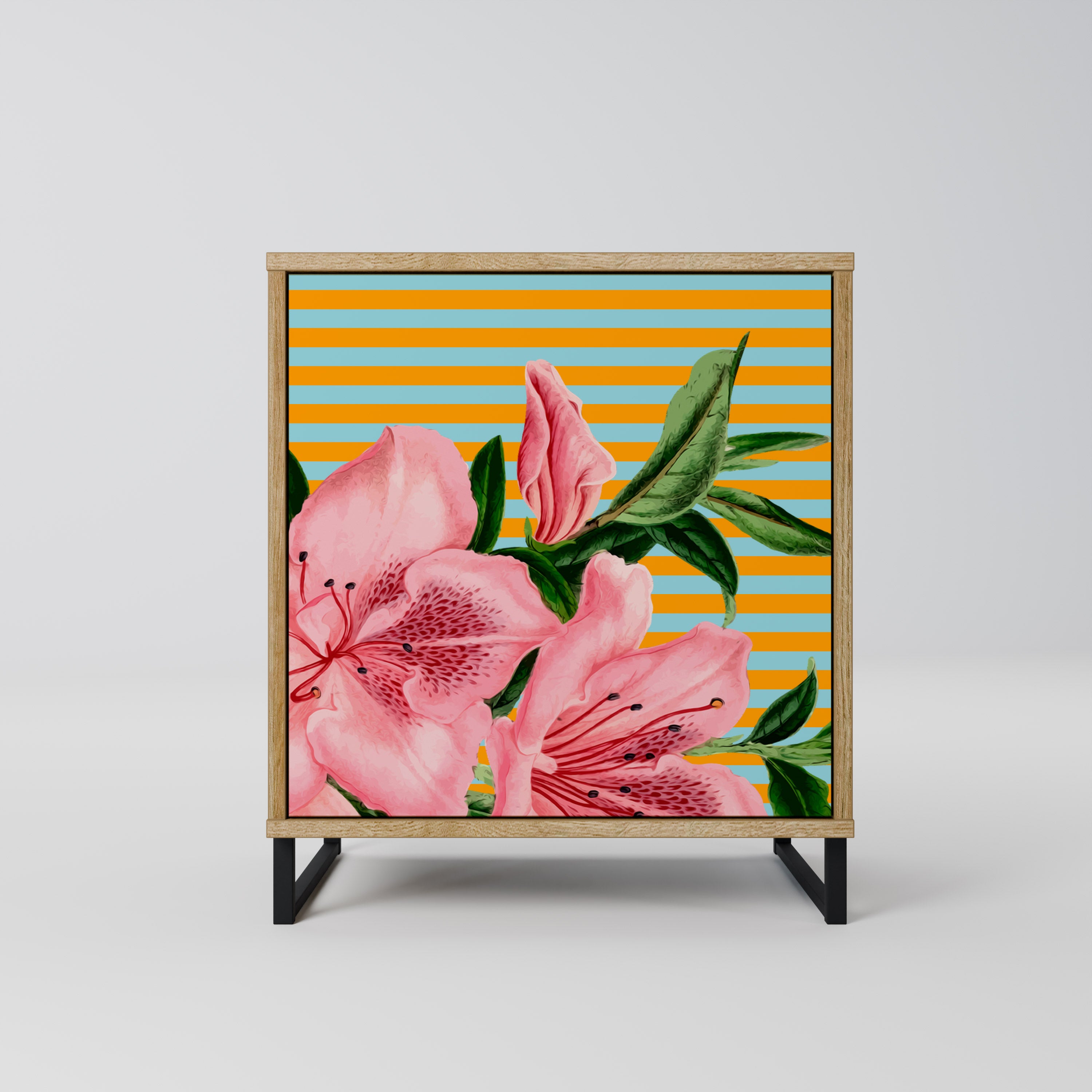 FRAGILE BEAUTY Komoda 1-drzwiowa korpus Dąb Riva