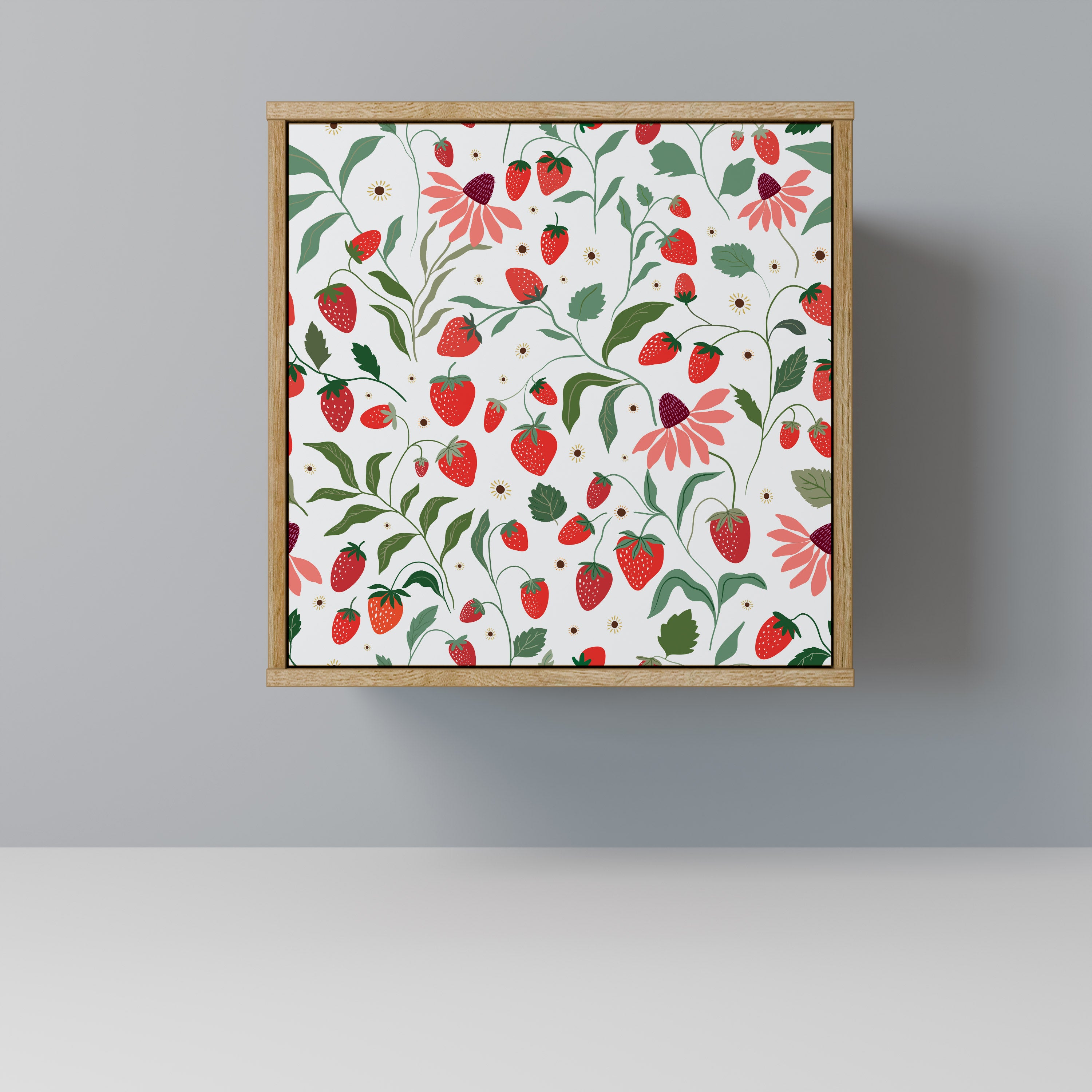 FLOWERS AND STRAWBERRIES Komoda 1-drzwiowa korpus Dąb Riva