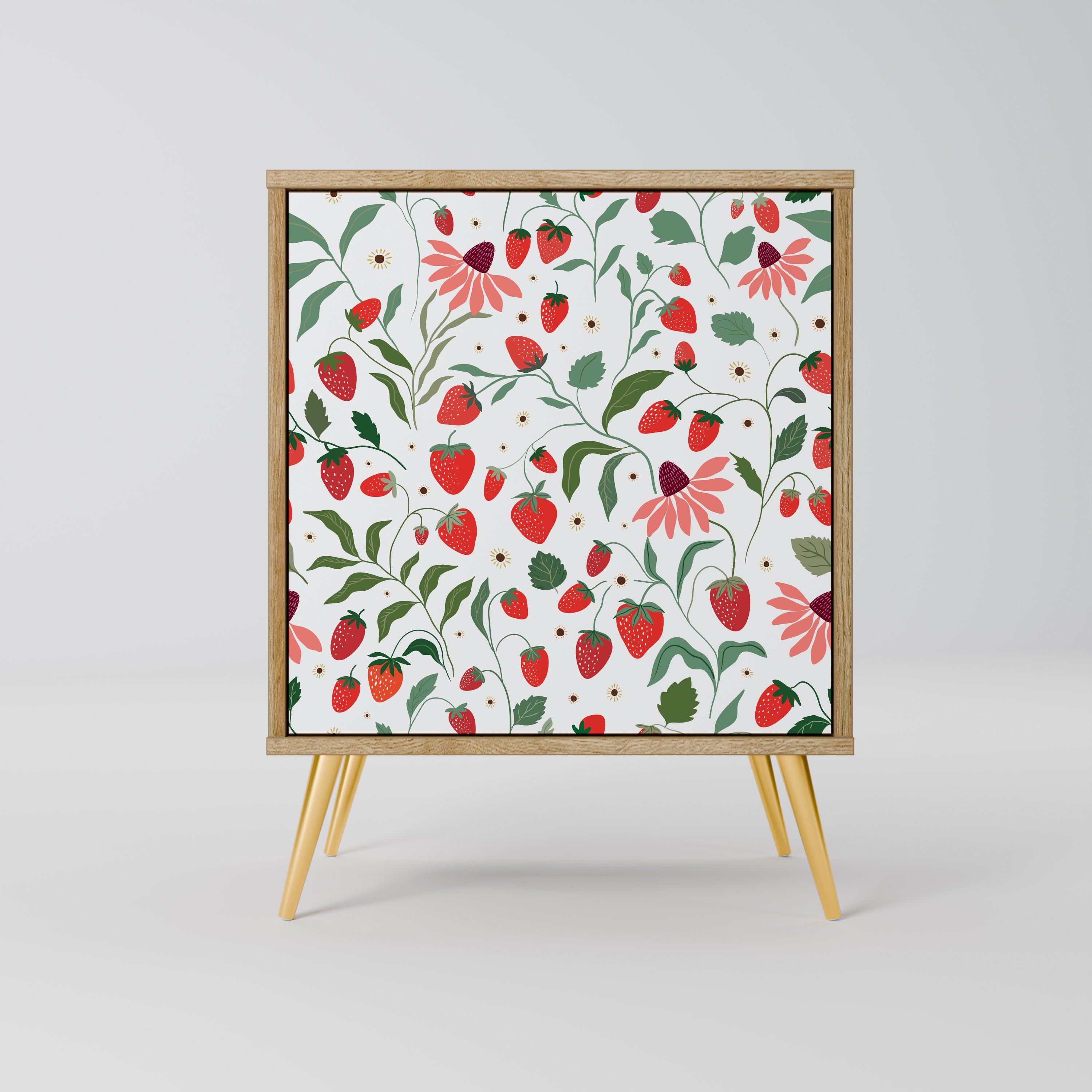 FLOWERS AND STRAWBERRIES Komoda 1-drzwiowa korpus Dąb Riva