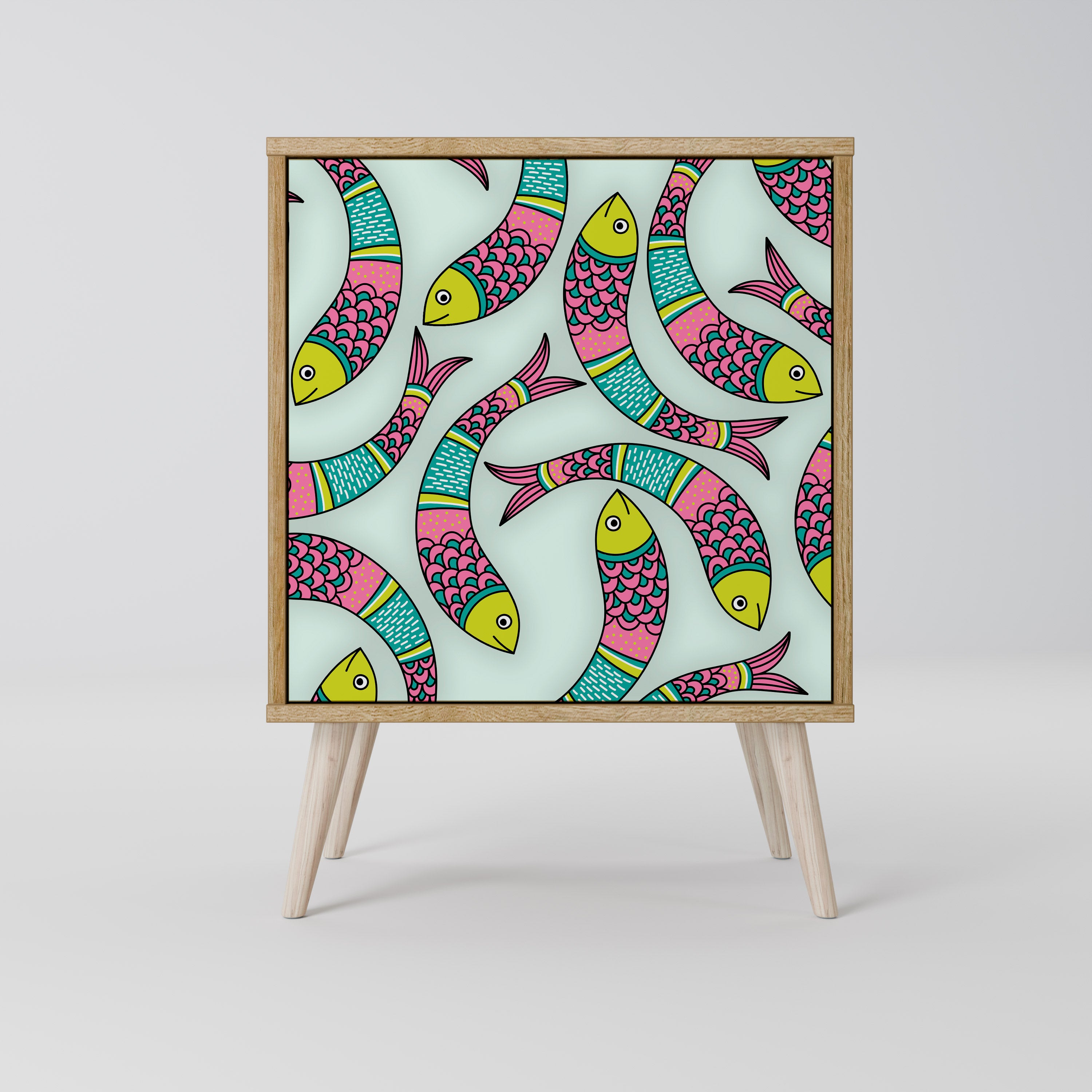 INDIAN FISH Komoda 1-drzwiowa korpus Dąb Riva