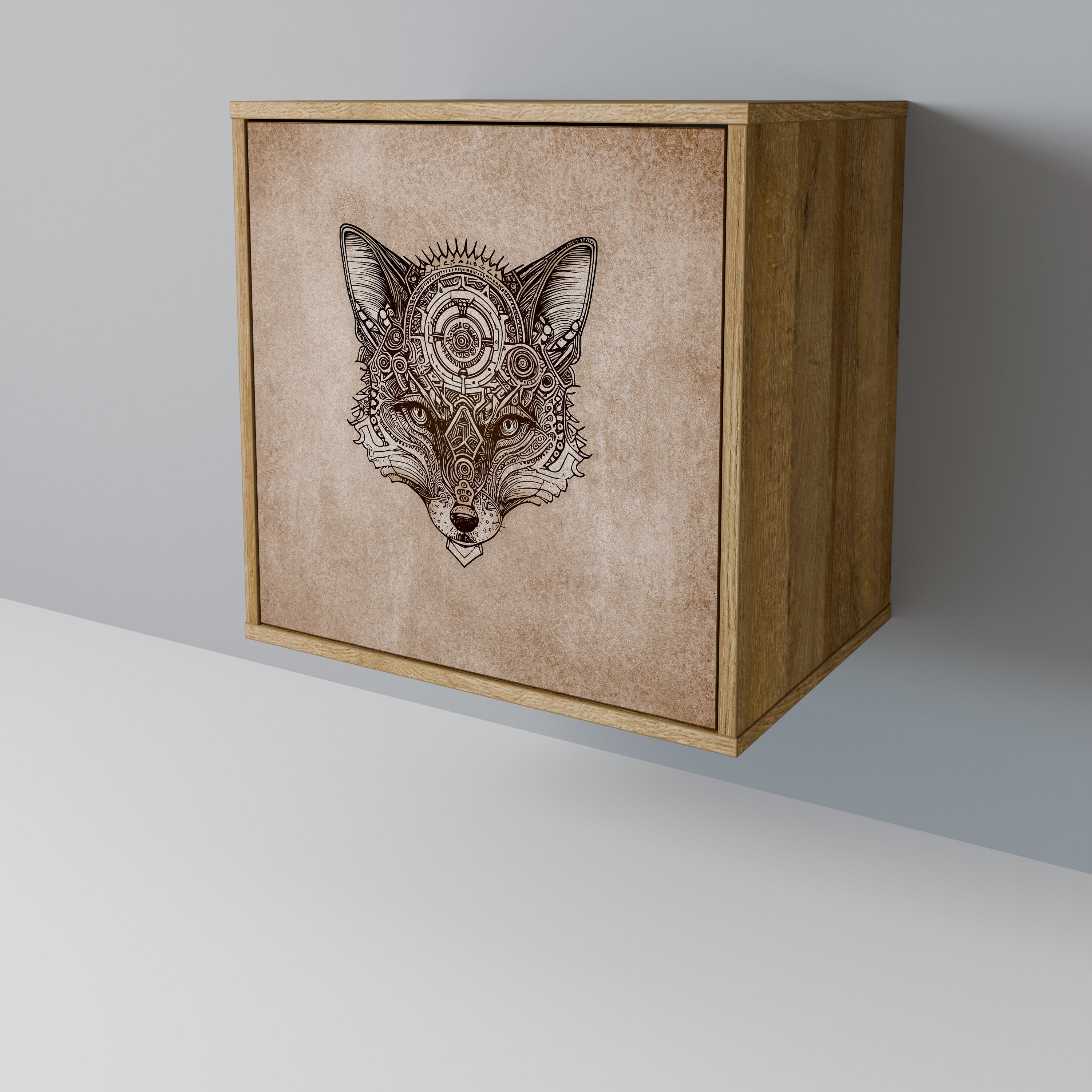 STEAMPUNK CLAN Komoda 1-drzwiowa korpus Dąb Riva