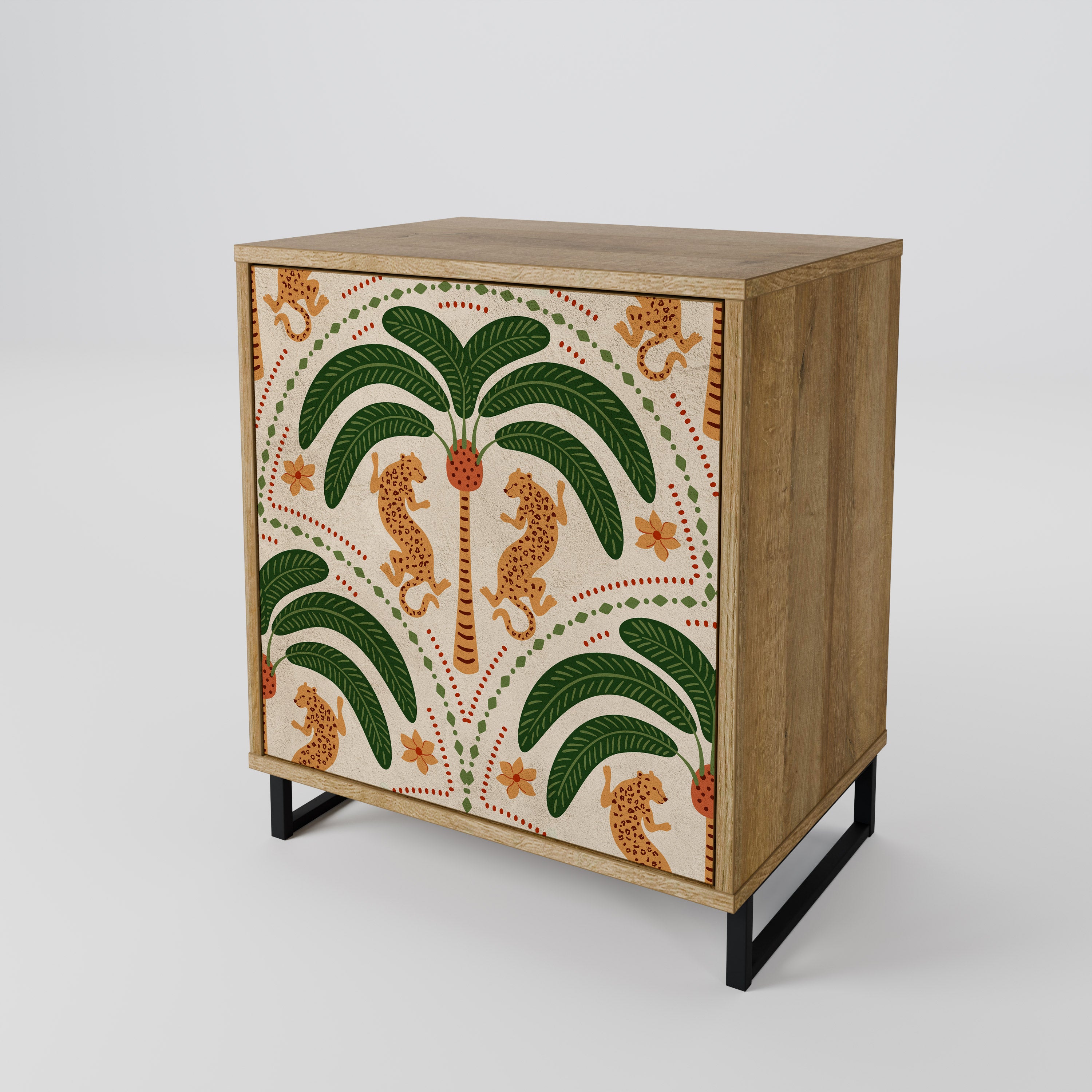 DANCING PREDATORS Komoda 1-drzwiowa korpus Dąb Riva