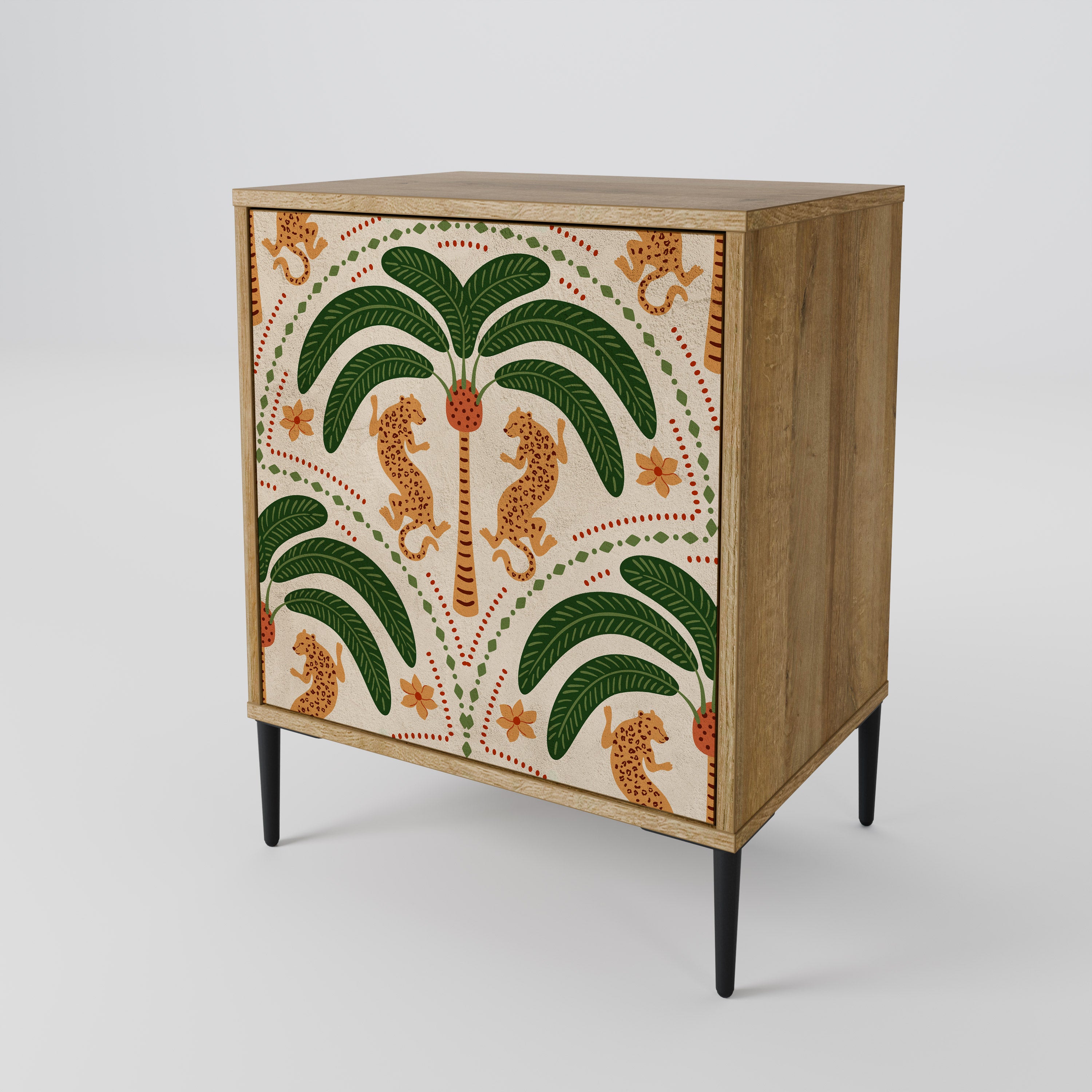 DANCING PREDATORS Komoda 1-drzwiowa korpus Dąb Riva