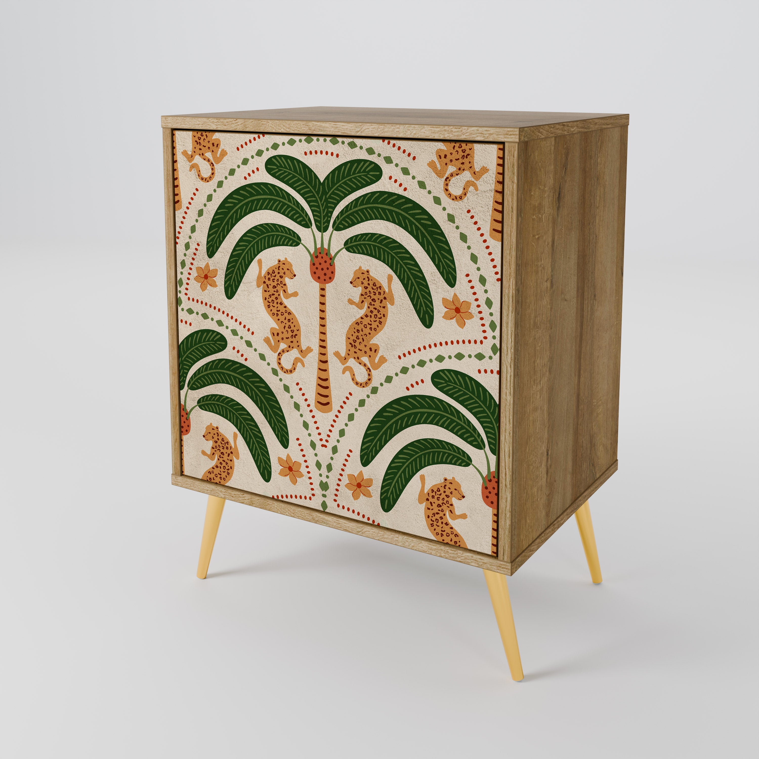 DANCING PREDATORS Komoda 1-drzwiowa korpus Dąb Riva