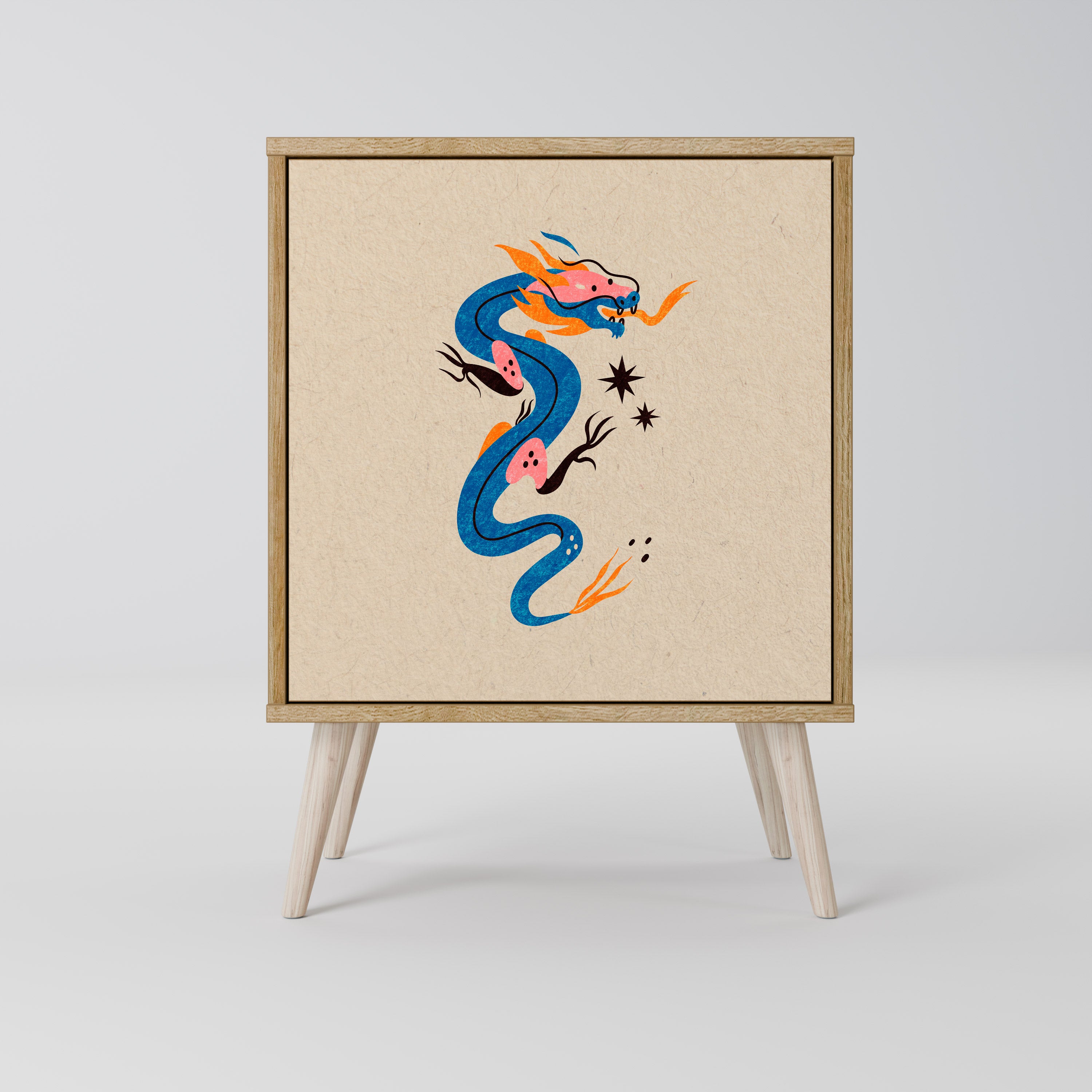 MYTHOLOGICAL CREATURES Komoda 1-drzwiowa korpus Dąb Riva