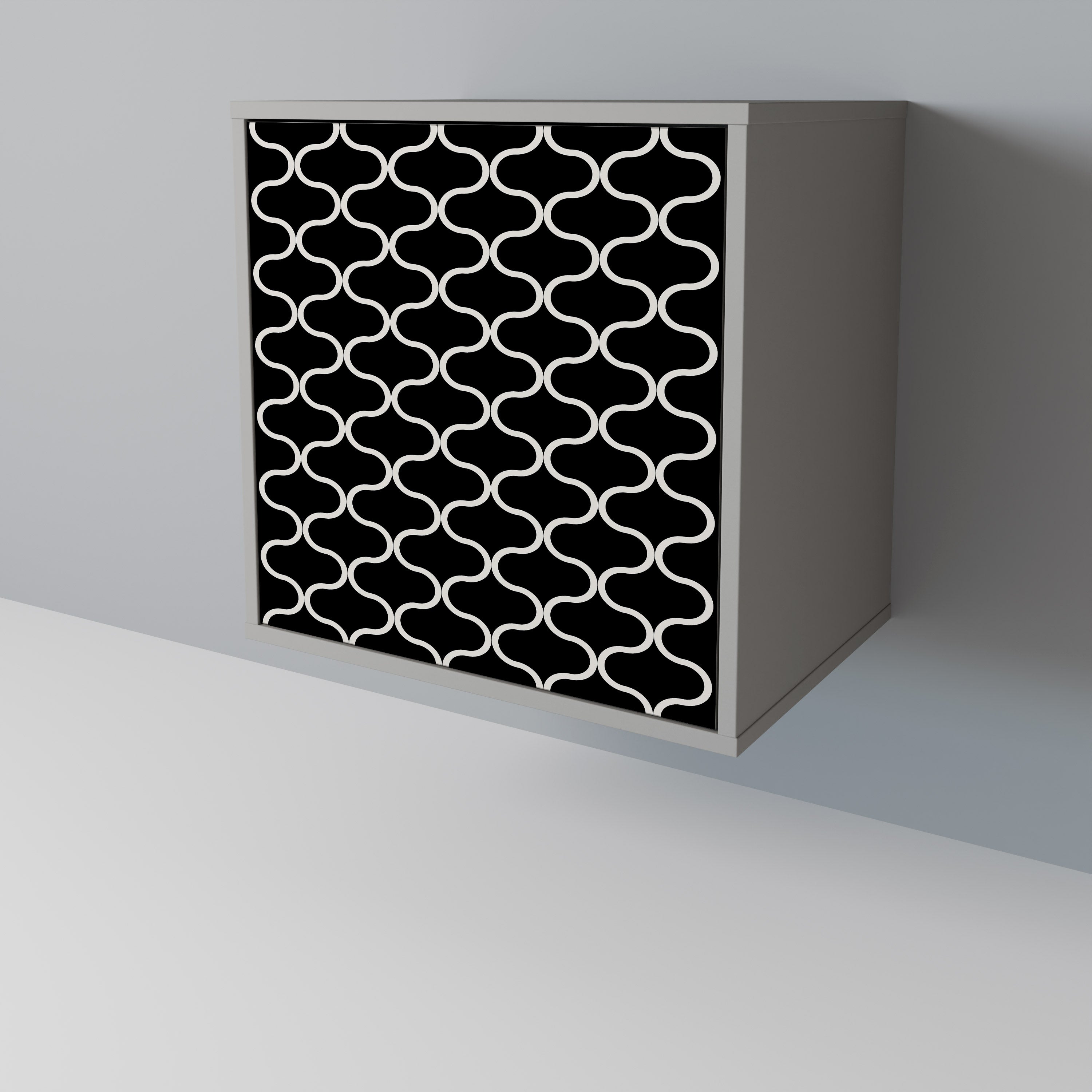 TESSELATED BLACKNESS Komoda 1-drzwiowa korpus Szary