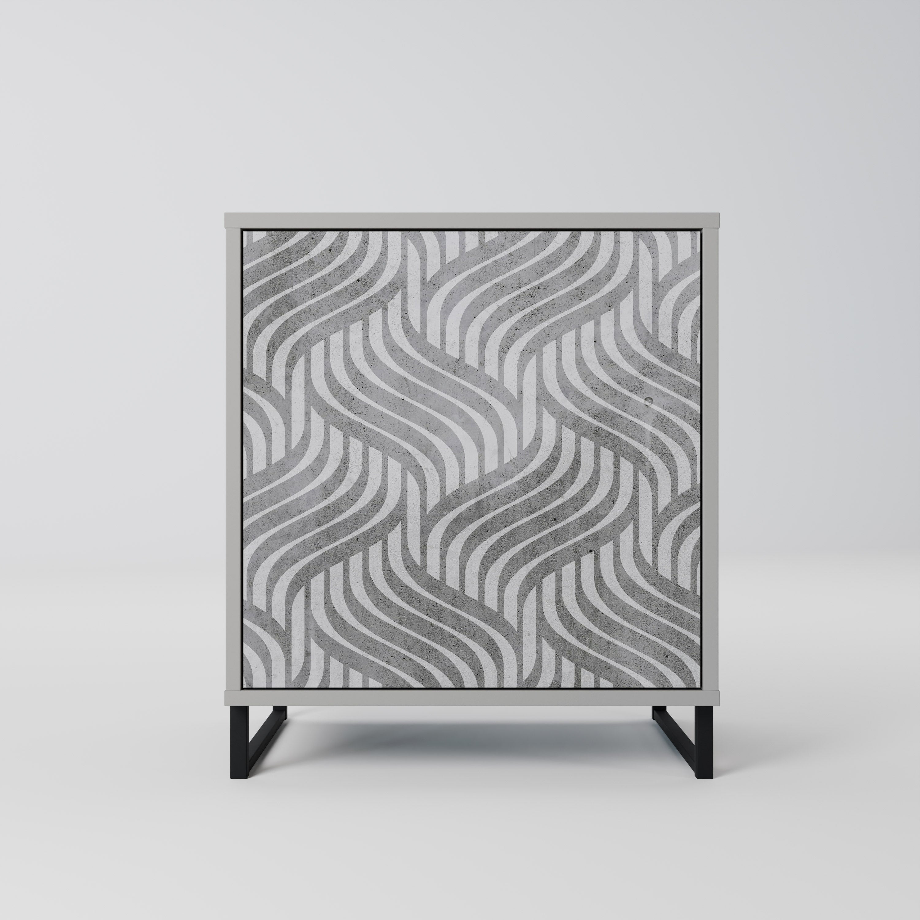 CONCRETE MOVEMENT Komoda 1-drzwiowa korpus Szary