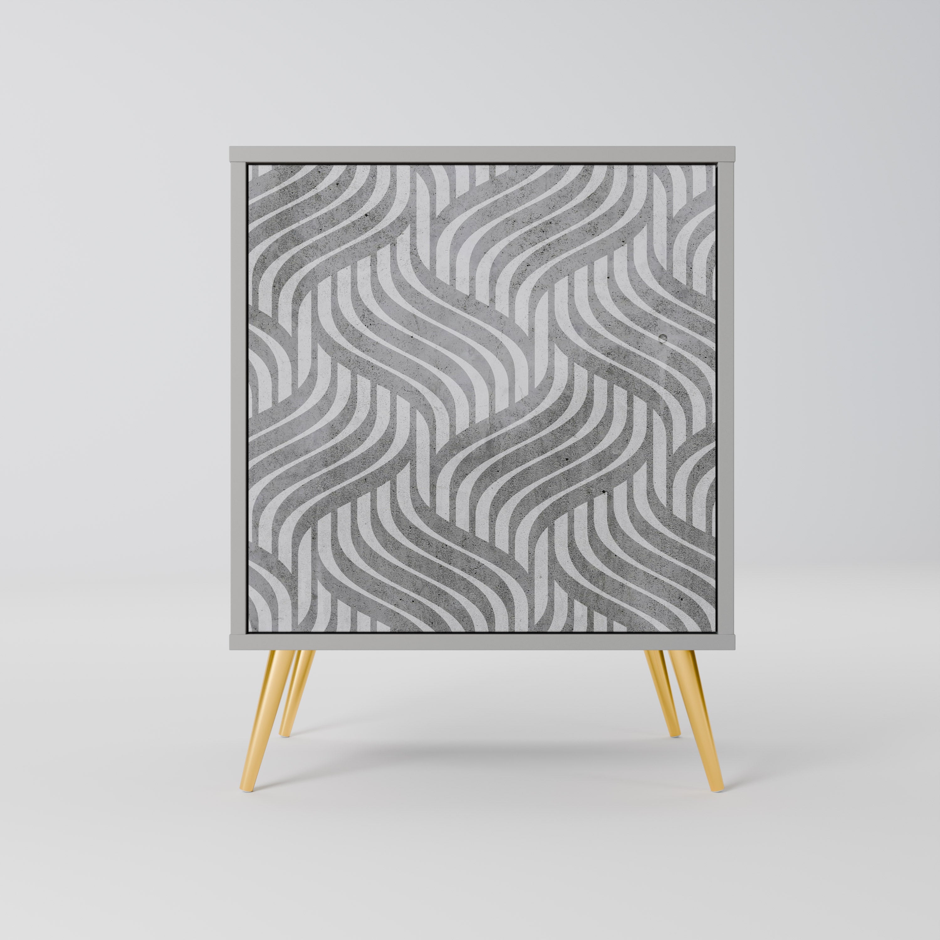 CONCRETE MOVEMENT Komoda 1-drzwiowa korpus Szary