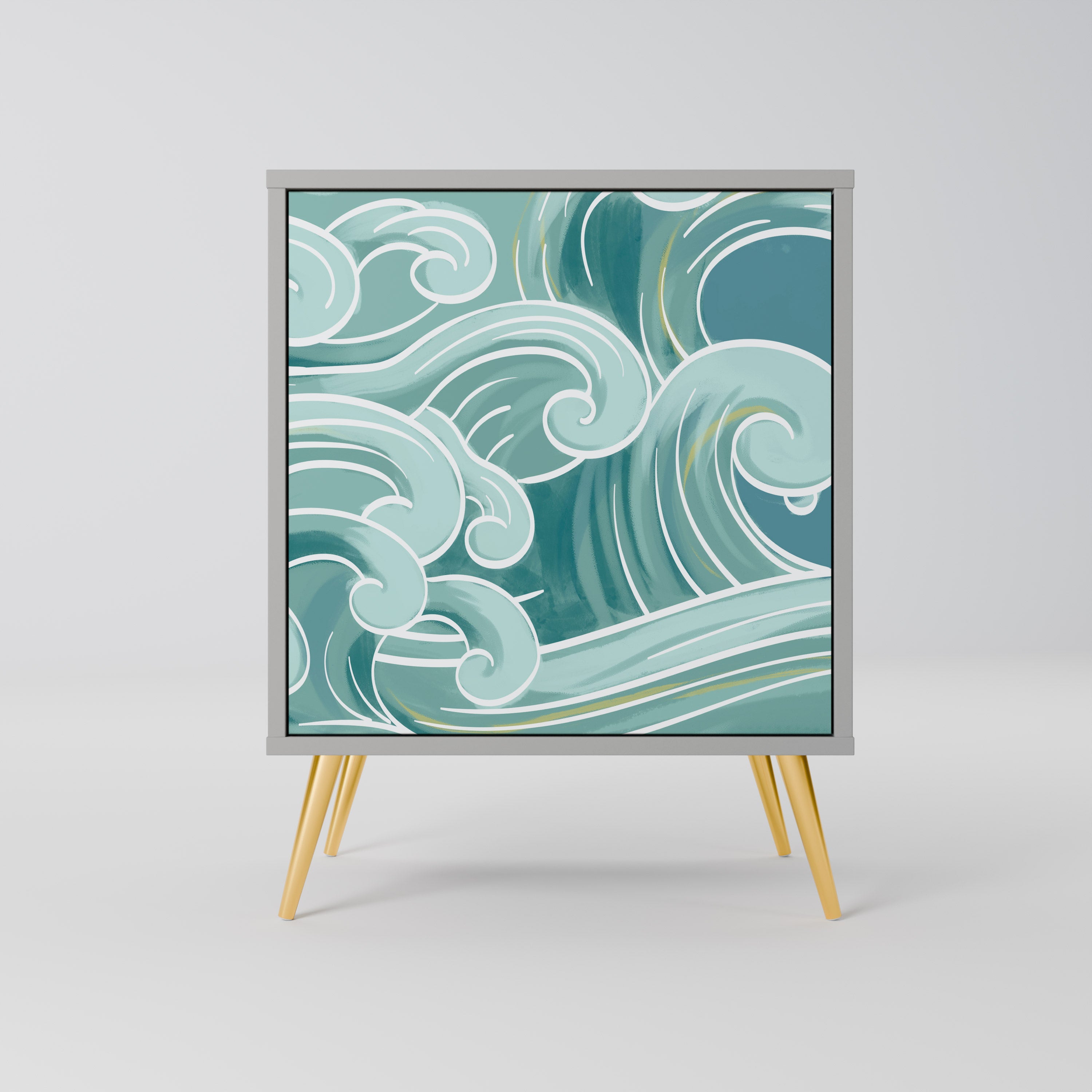 ASIAN SWAY Komoda 1-drzwiowa korpus Szary