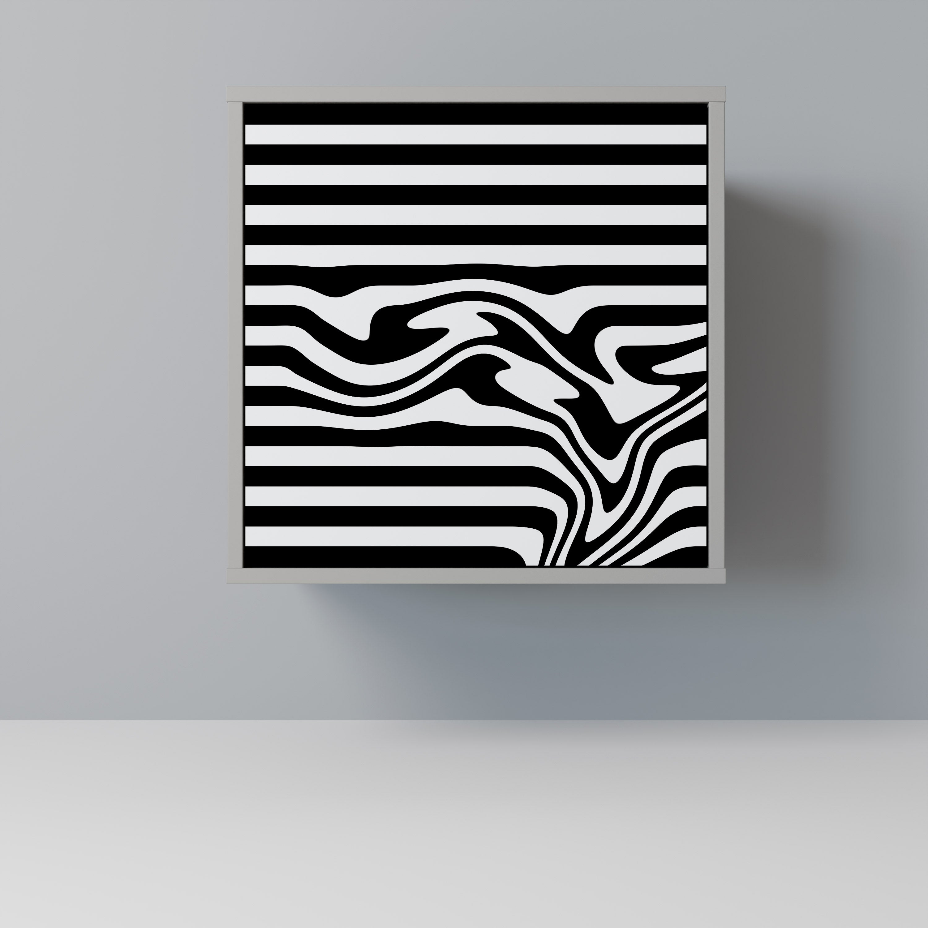 SPECTRA SHOWCASE Komoda 1-drzwiowa korpus Szary