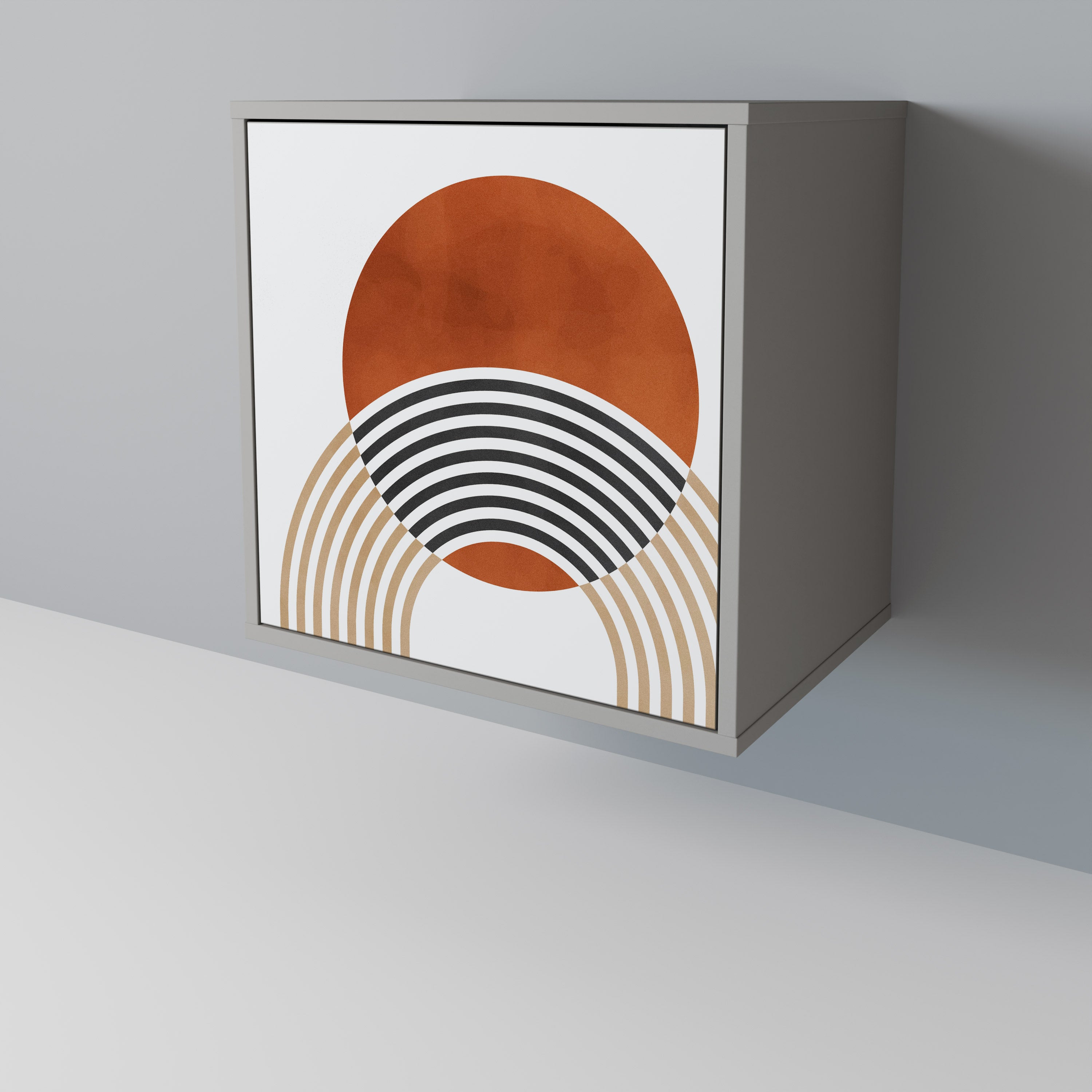 CIRCLE RHYTM Komoda 1-drzwiowa korpus Szary