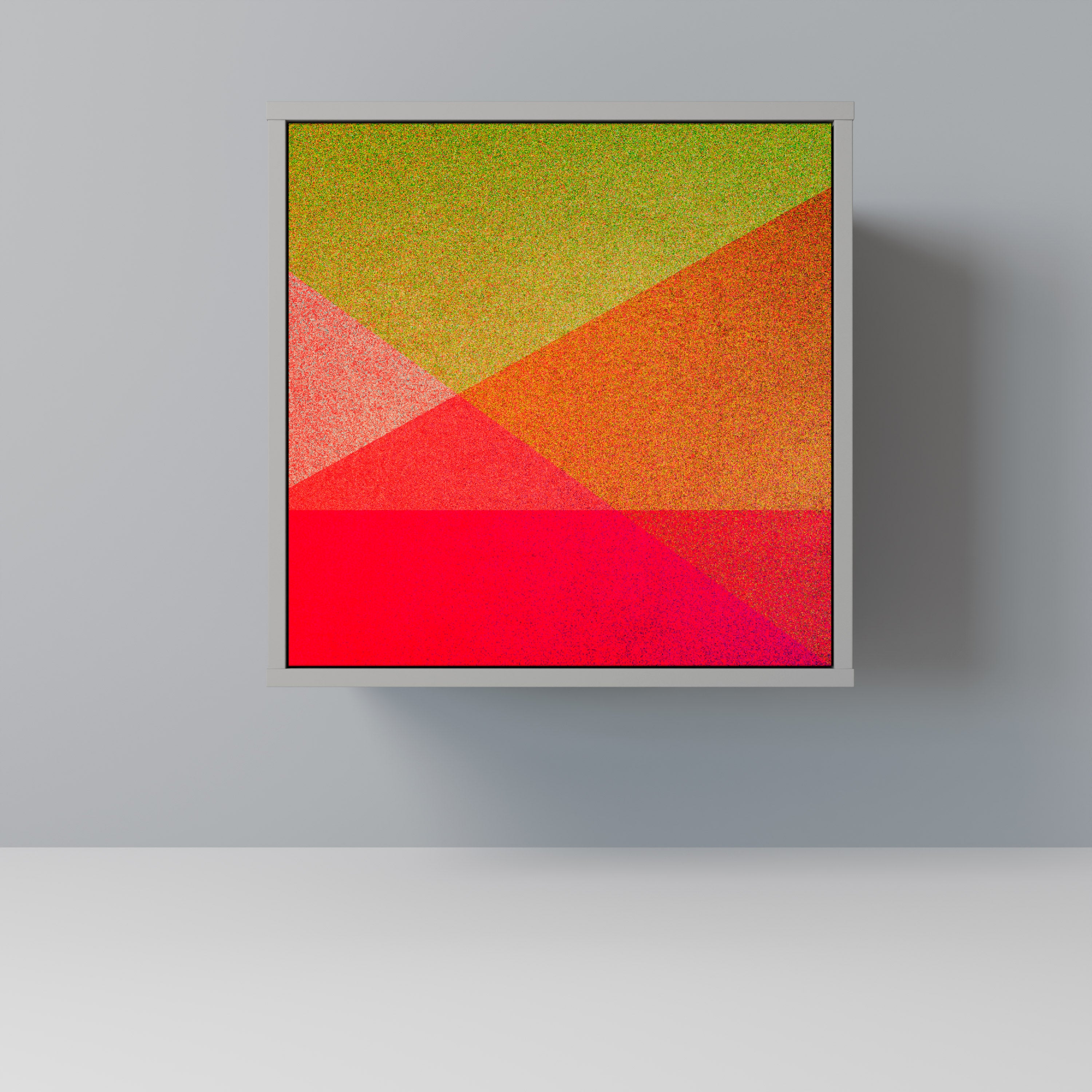 VIVID GEOMETRY Komoda 1-drzwiowa korpus Szary