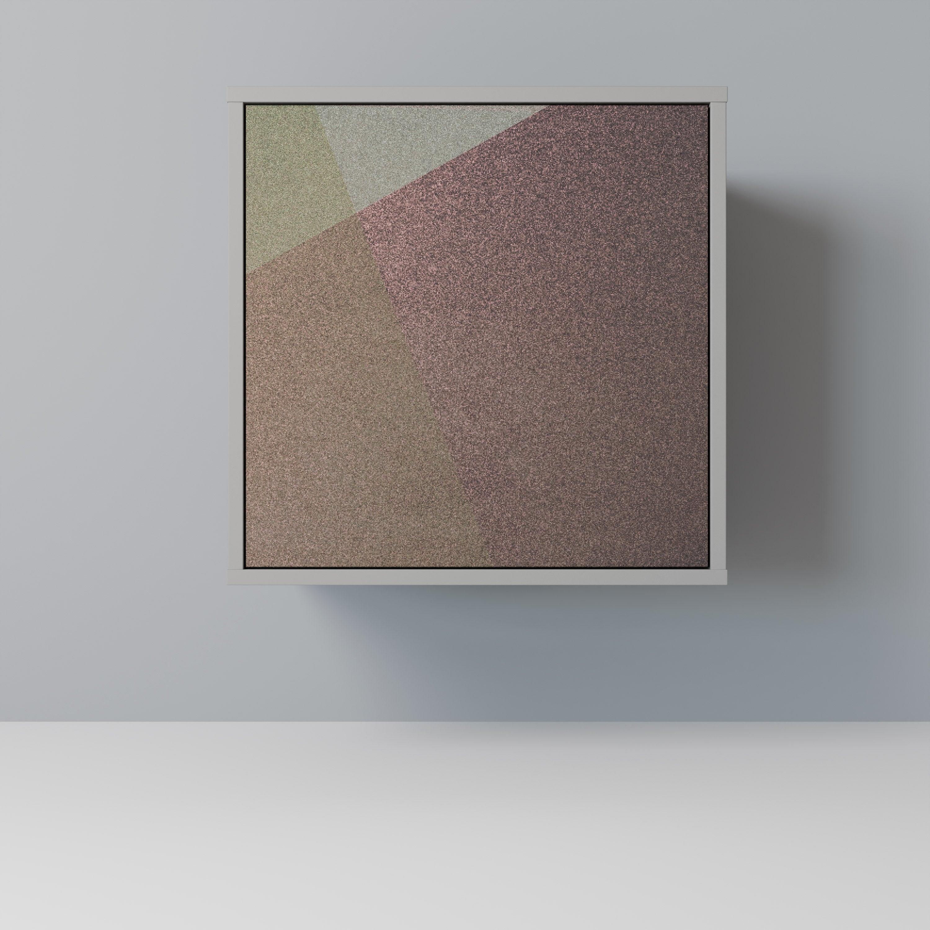 BEIGE GEOMETRY Komoda 1-drzwiowa korpus Szary