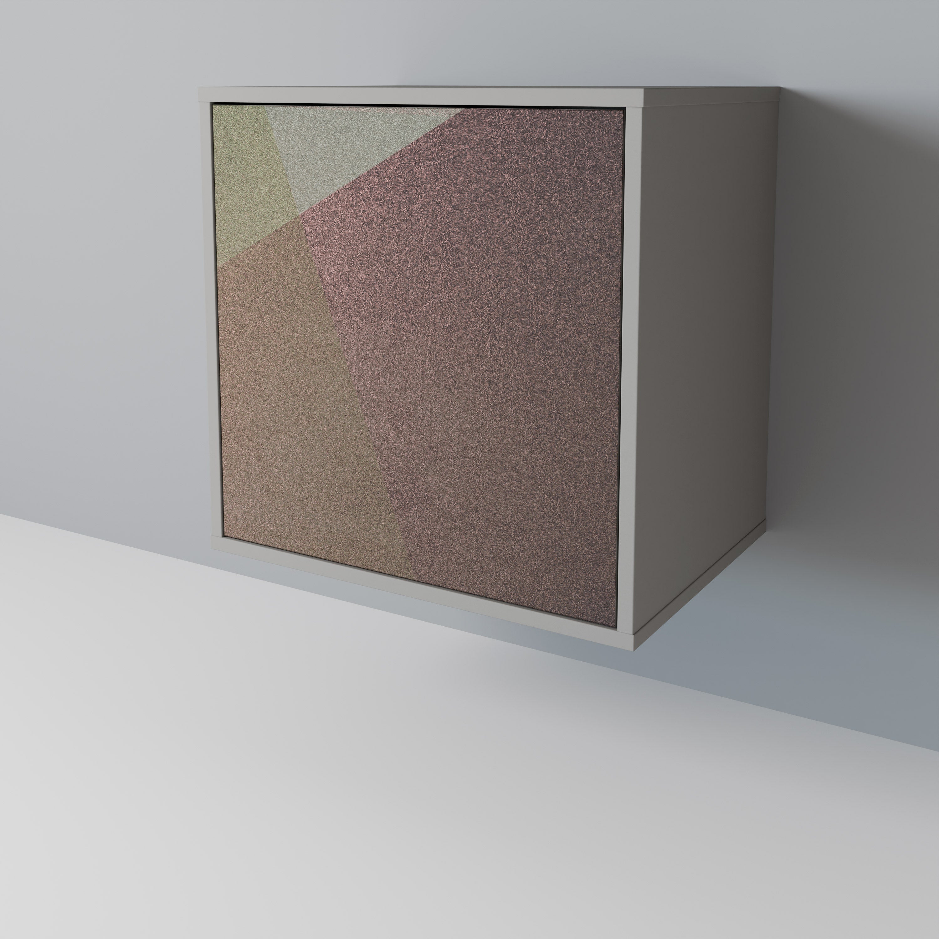 BEIGE GEOMETRY Komoda 1-drzwiowa korpus Szary