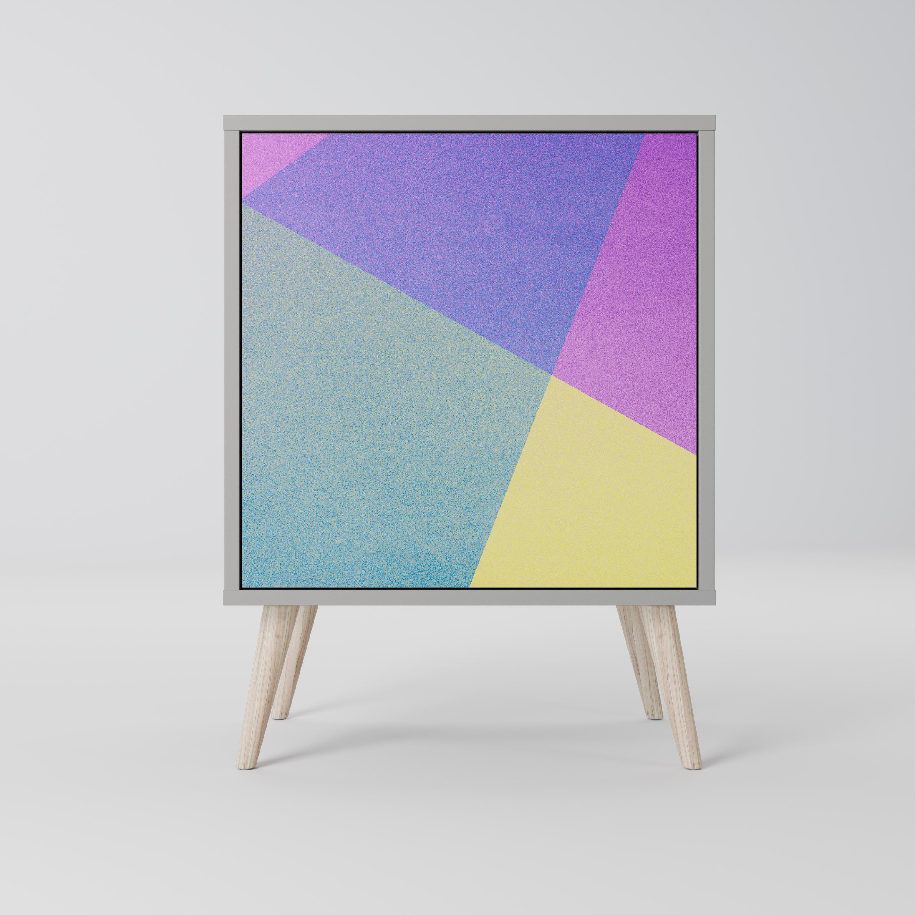 BRIGHT GEOMETRY Komoda 1-drzwiowa korpus Szary