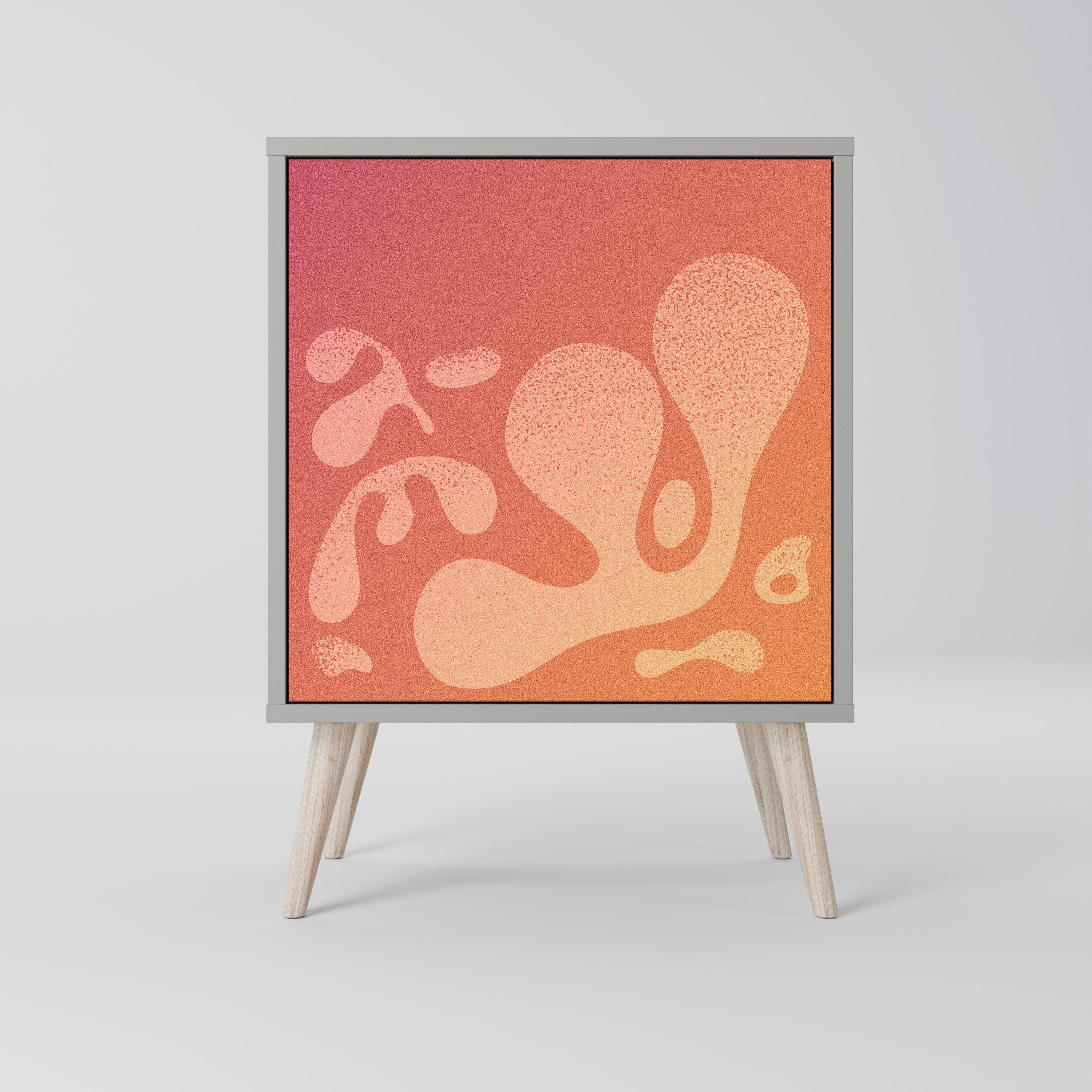 IRREGULAR PINK Komoda 1-drzwiowa korpus Szary