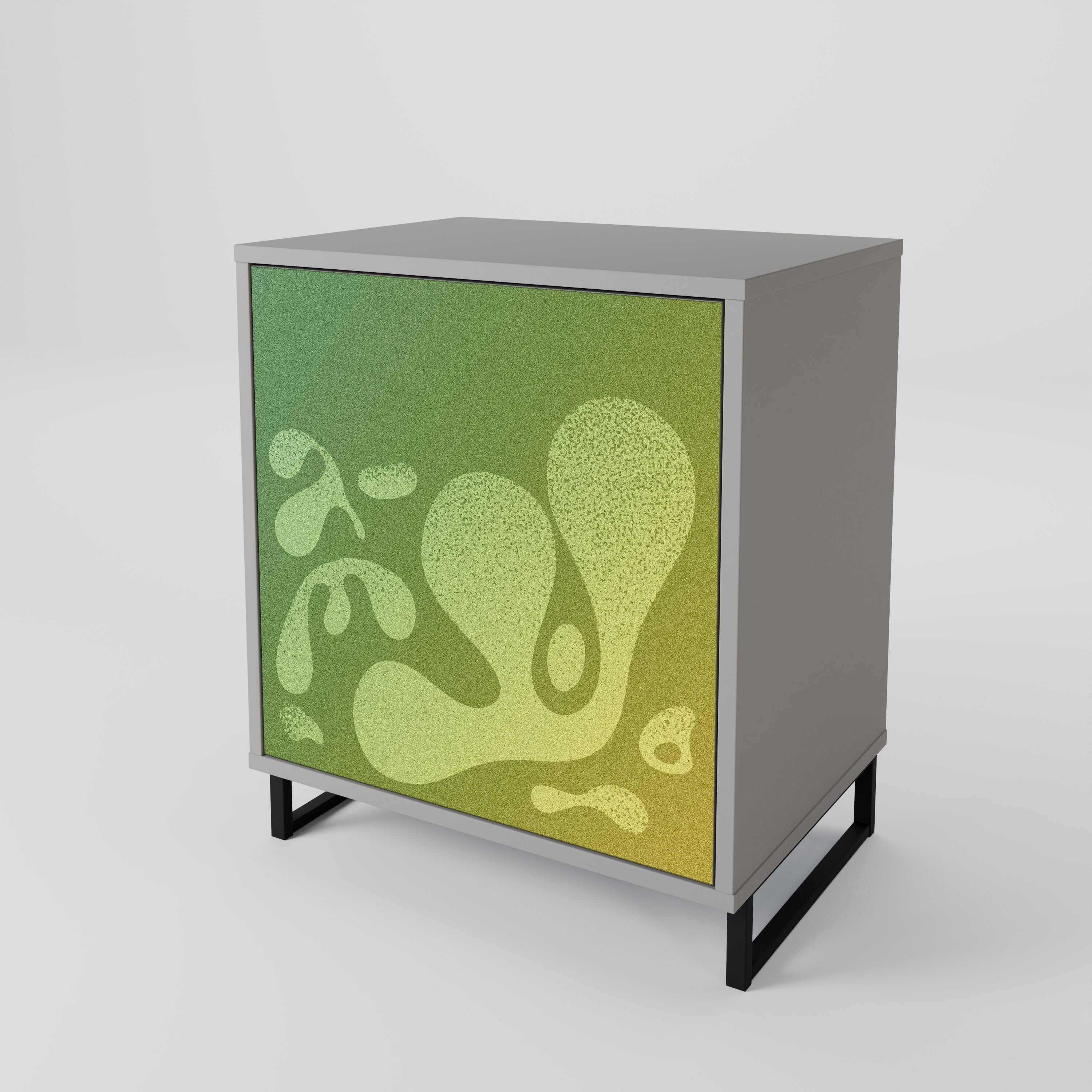 IRREGULAR BLUE Komoda 1-drzwiowa korpus Szary