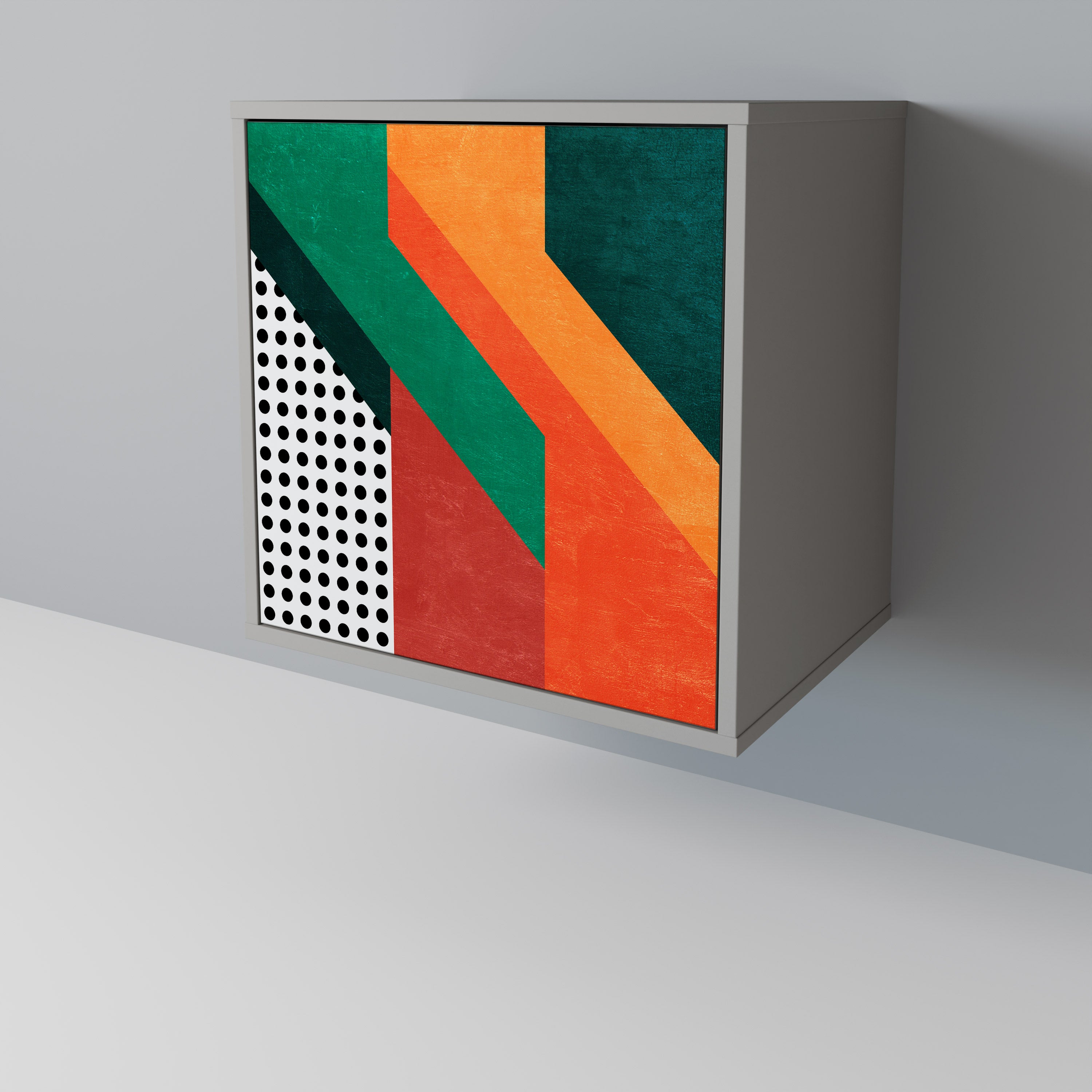 MAKESHIFT ARTISTRY Komoda 1-drzwiowa korpus Szary